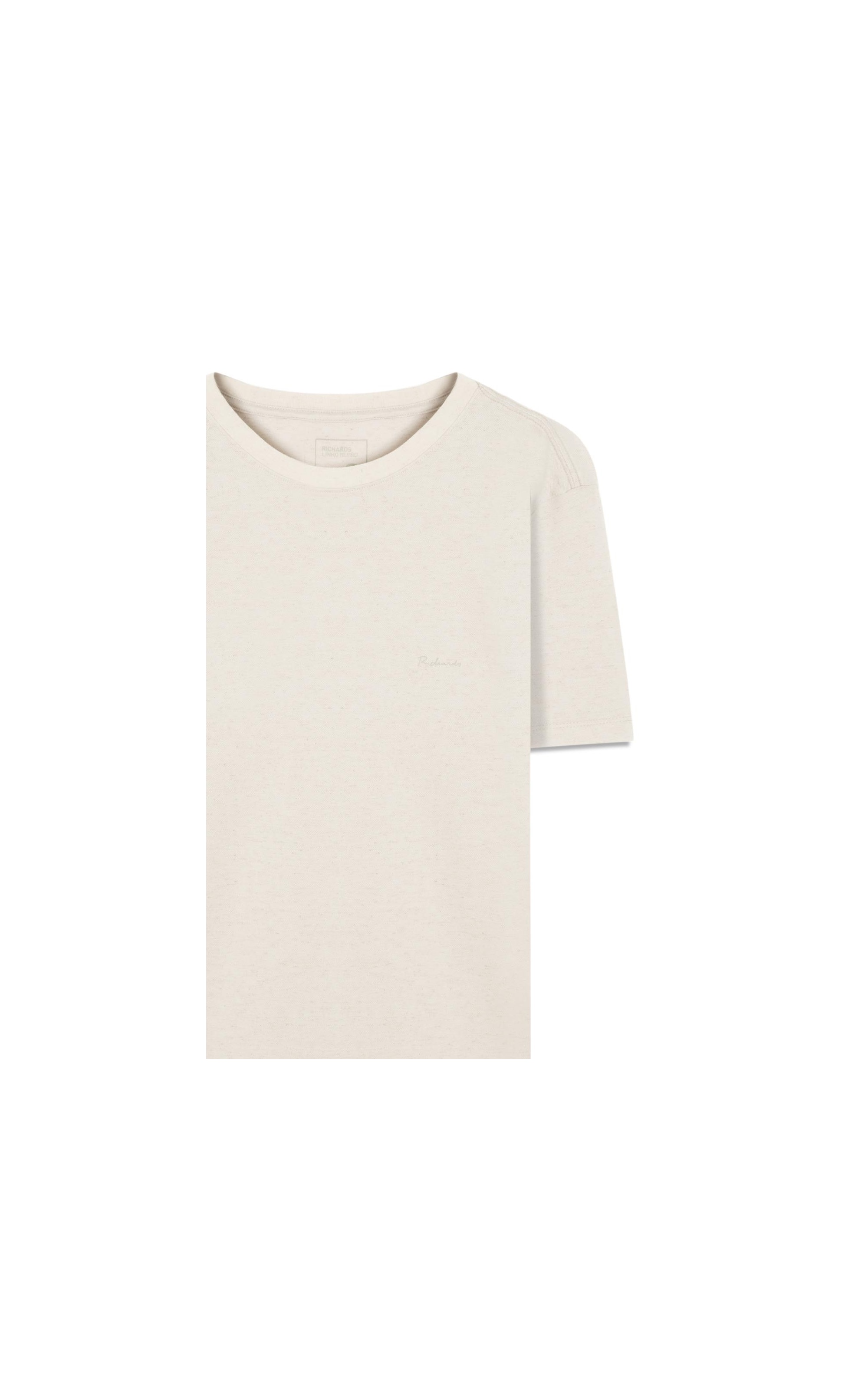 T-Shirt Linho  Piquet  Basic Mc Prata