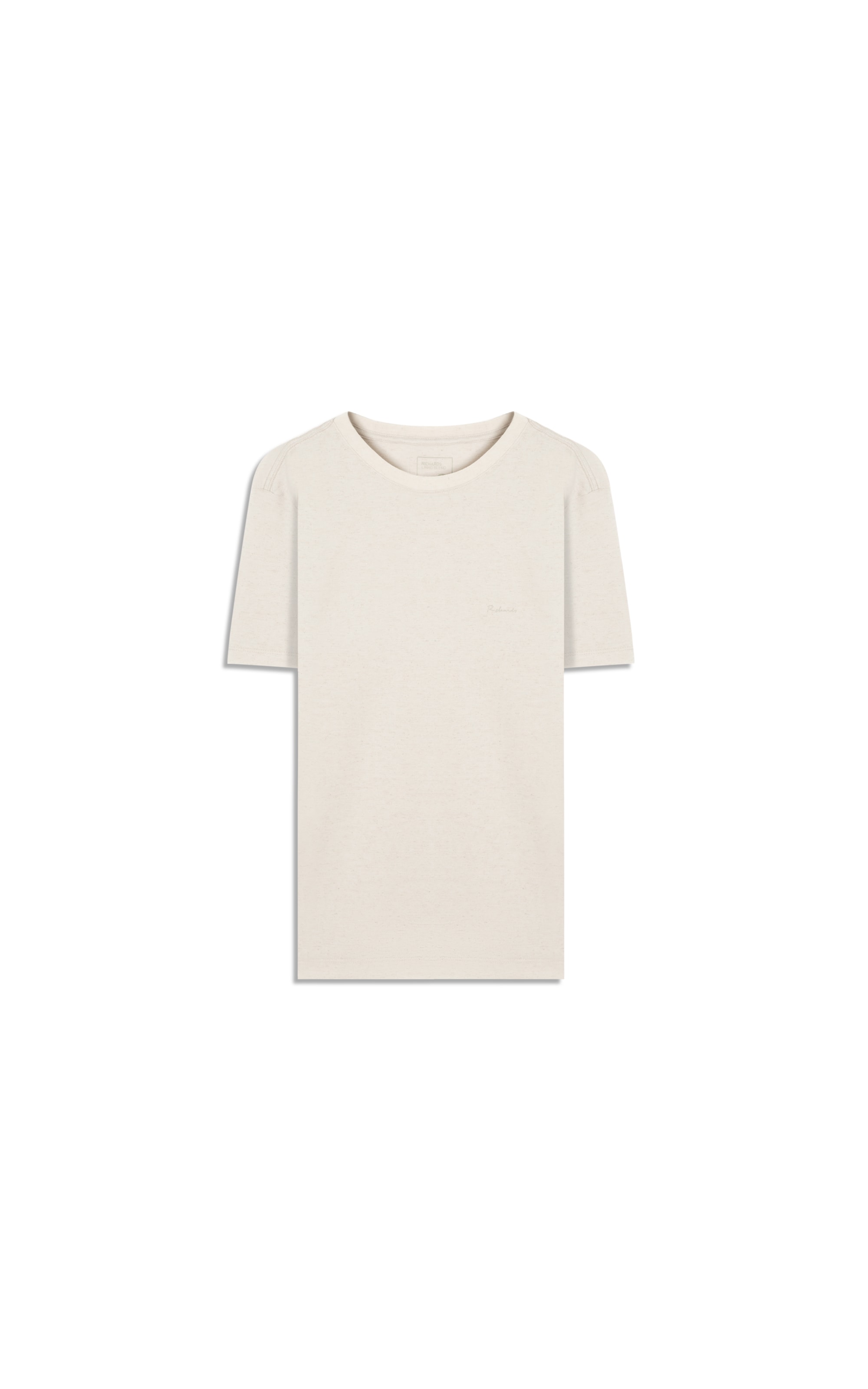 T-Shirt Linho  Piquet  Basic Mc Prata