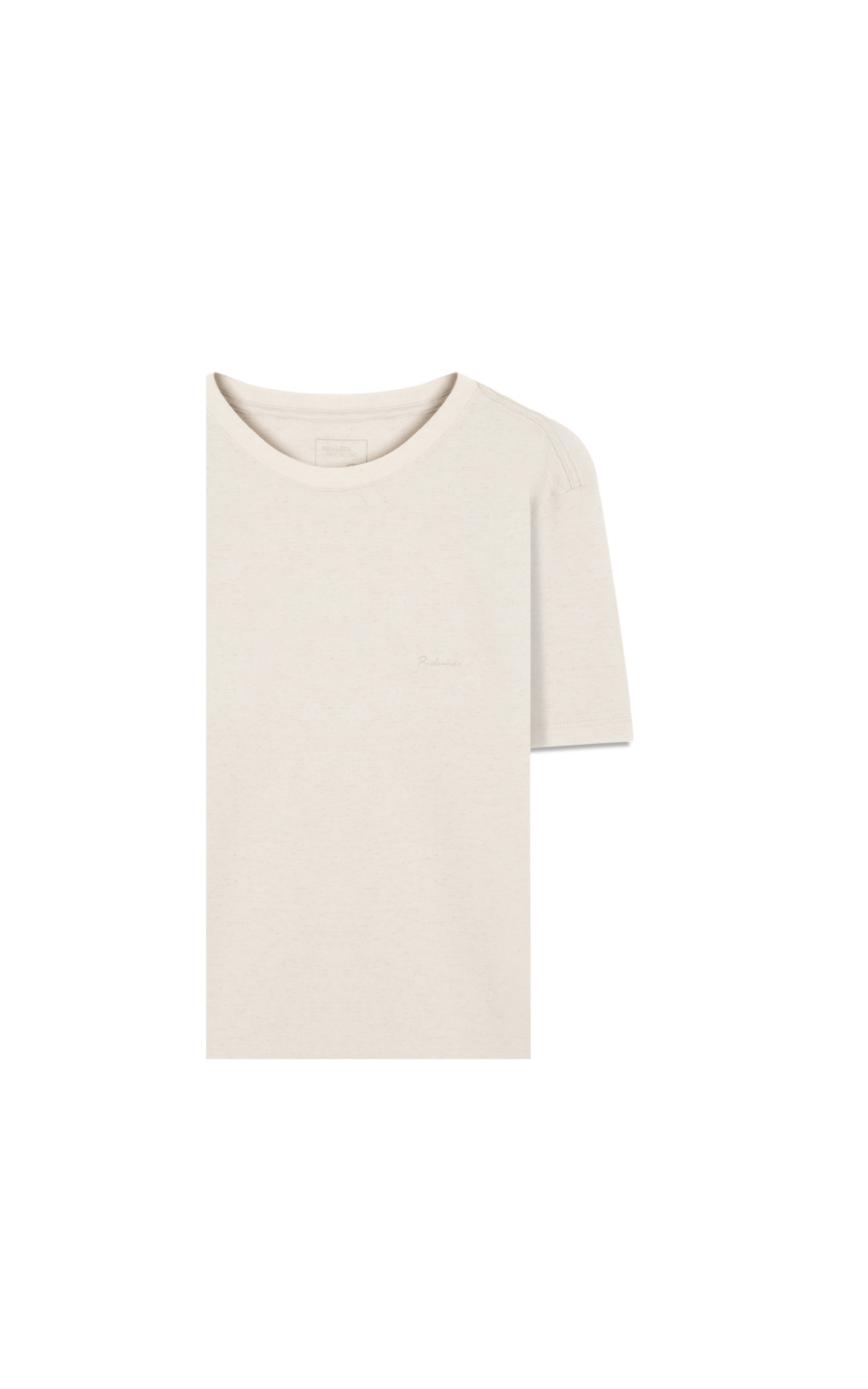 T-Shirt Linho  Piquet  Basic Mc Prata