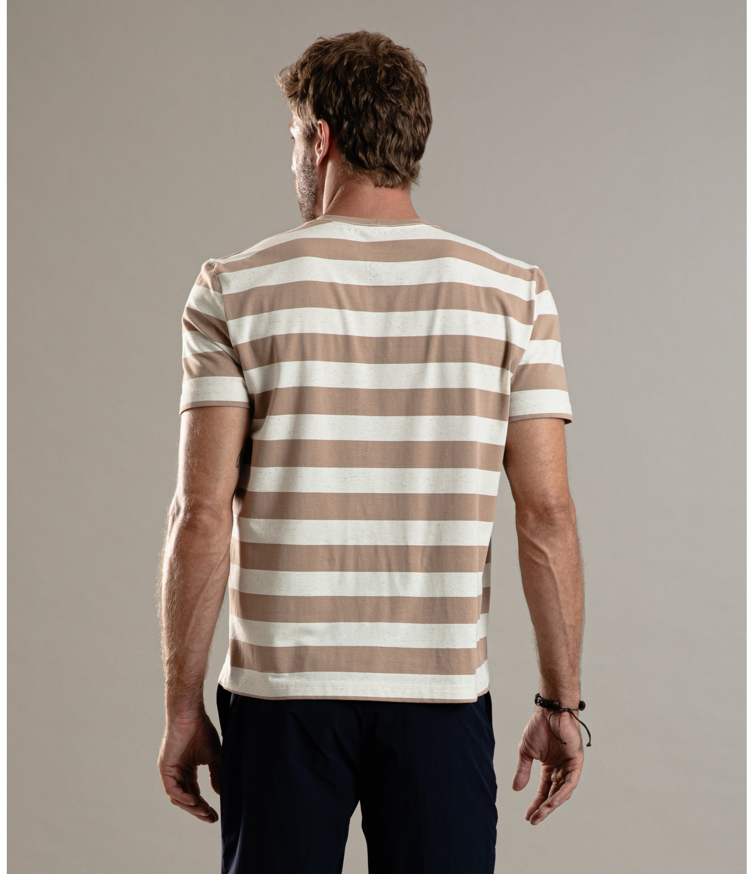 T-Shirt Linho  Print Arpoador Mc Caqui