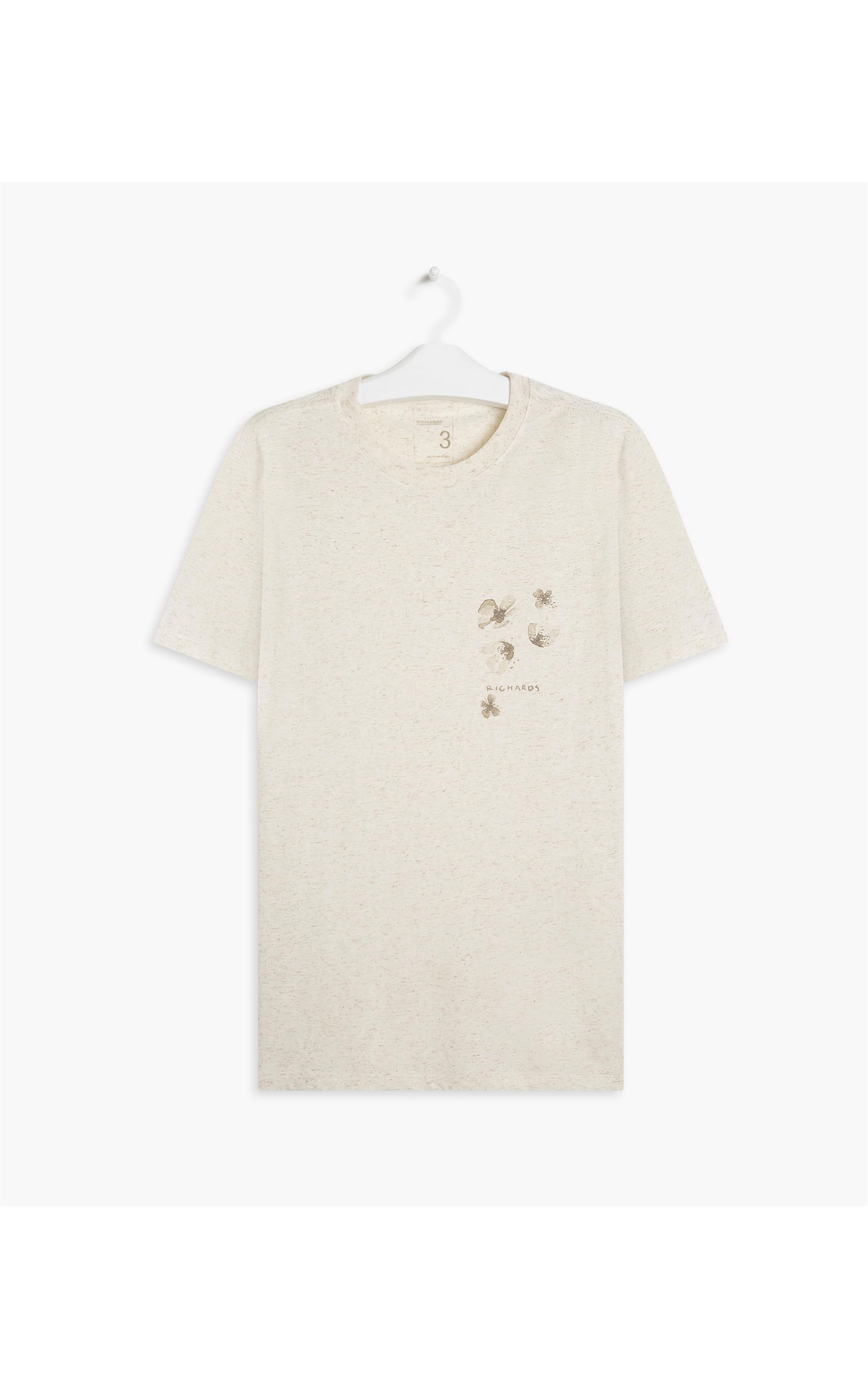 T-Shirt Linho  Spring Flowers Natural