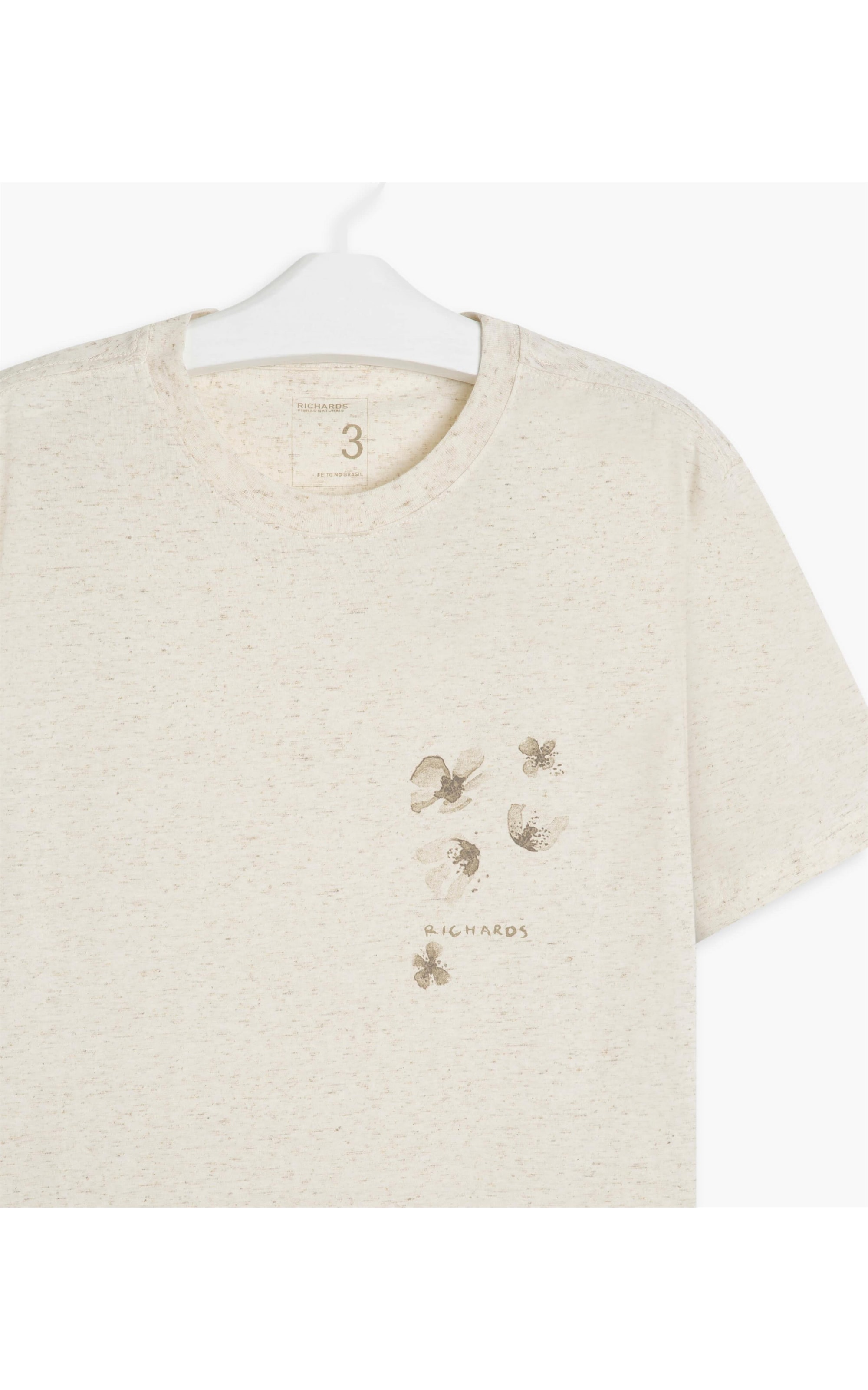 T-Shirt Linho  Spring Flowers Natural