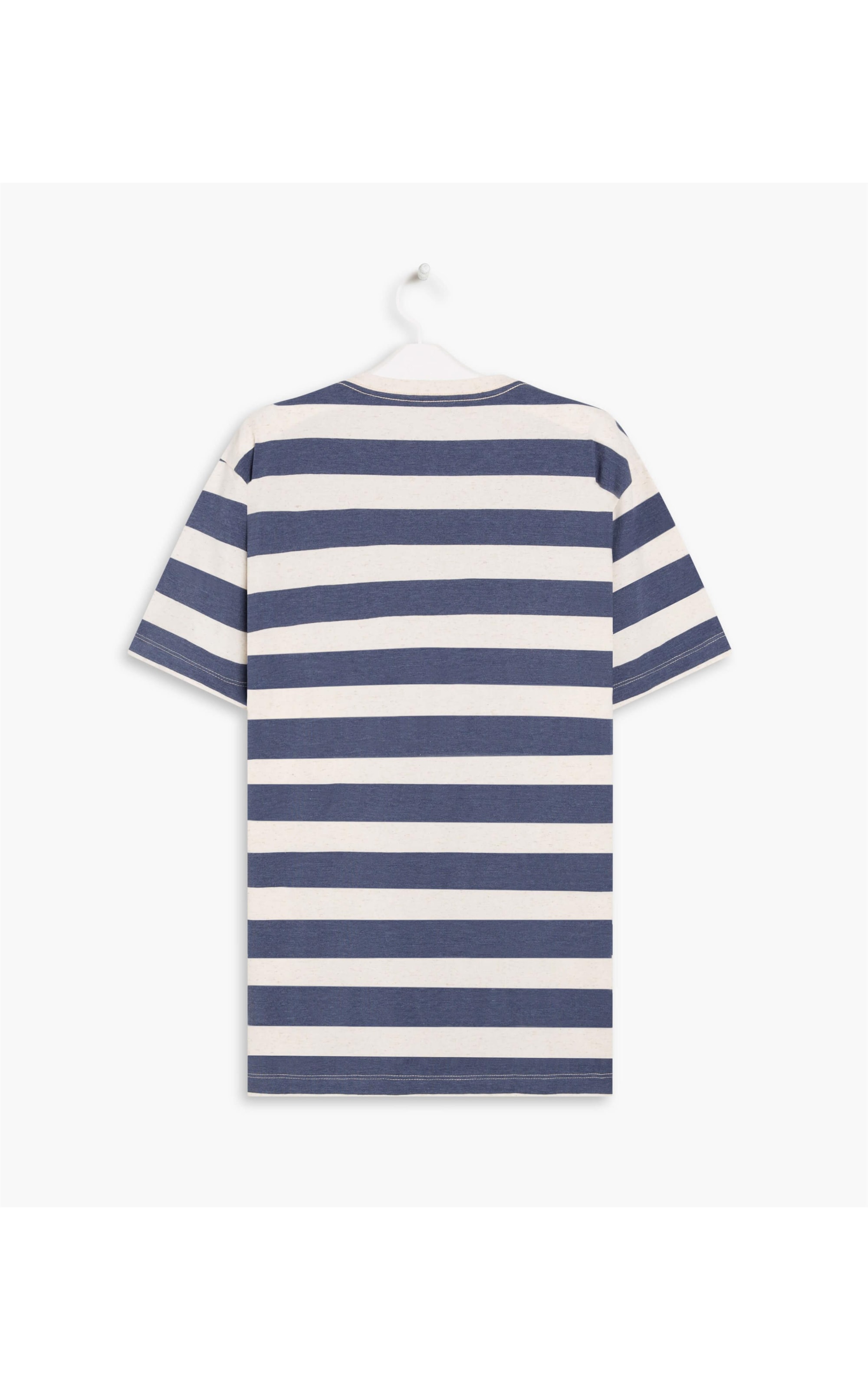 T-Shirt Linho  Stripes Rch Azul Bic