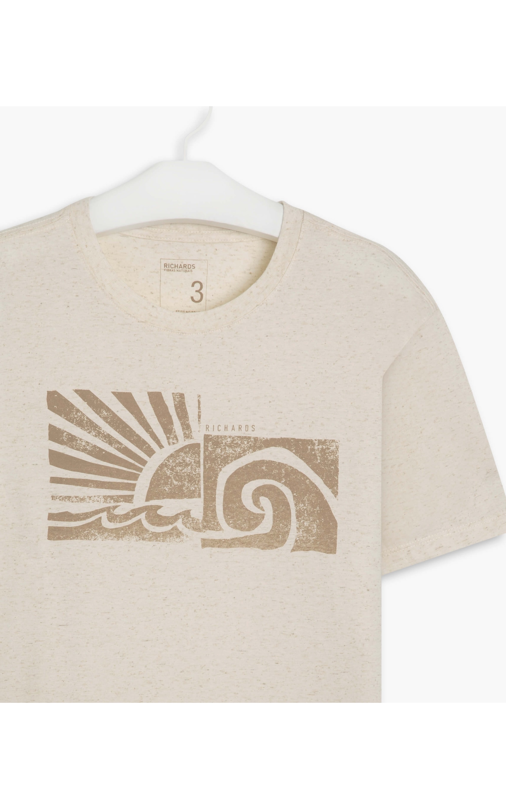 T-Shirt Linho  Sun Waves Havana