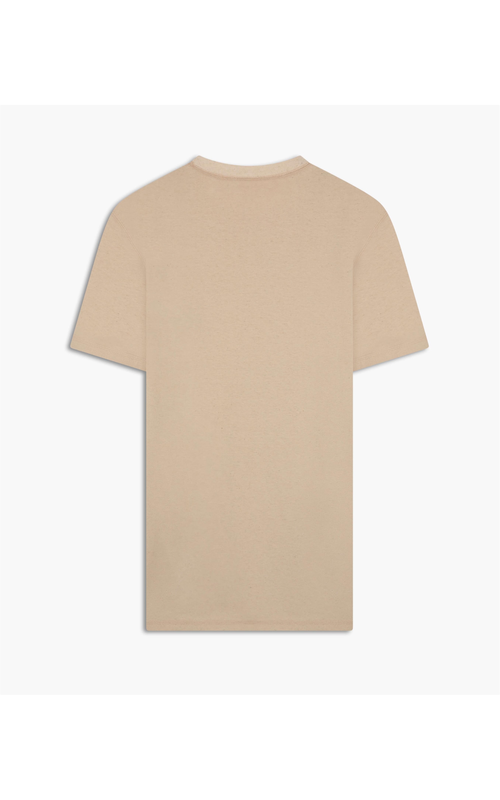 T-Shirt Linho  Sword Flowers Peito Caqui