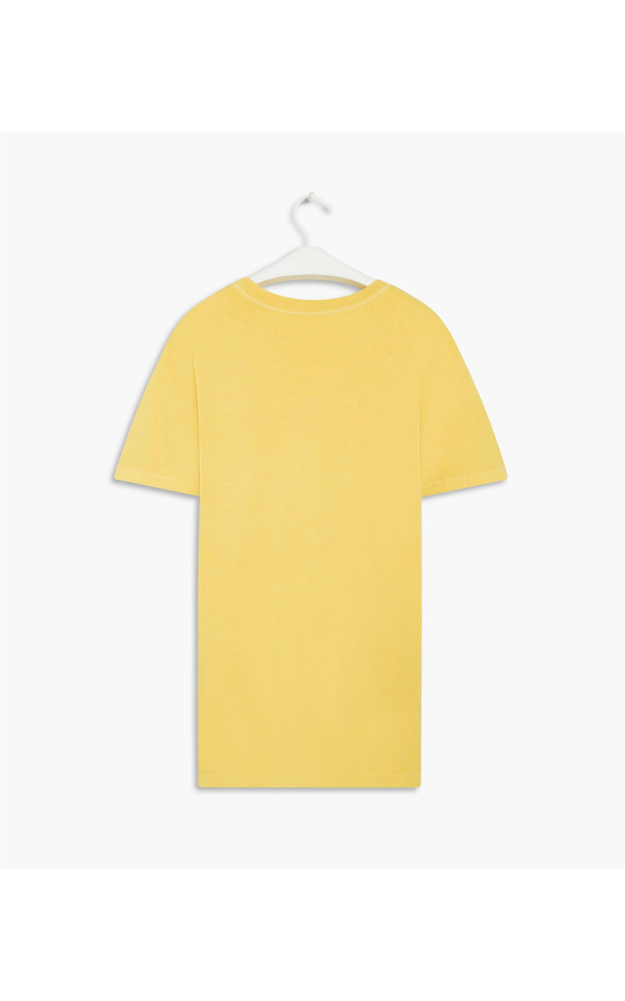 T- Shirt Lisa Com Bolso Amarelo Claro