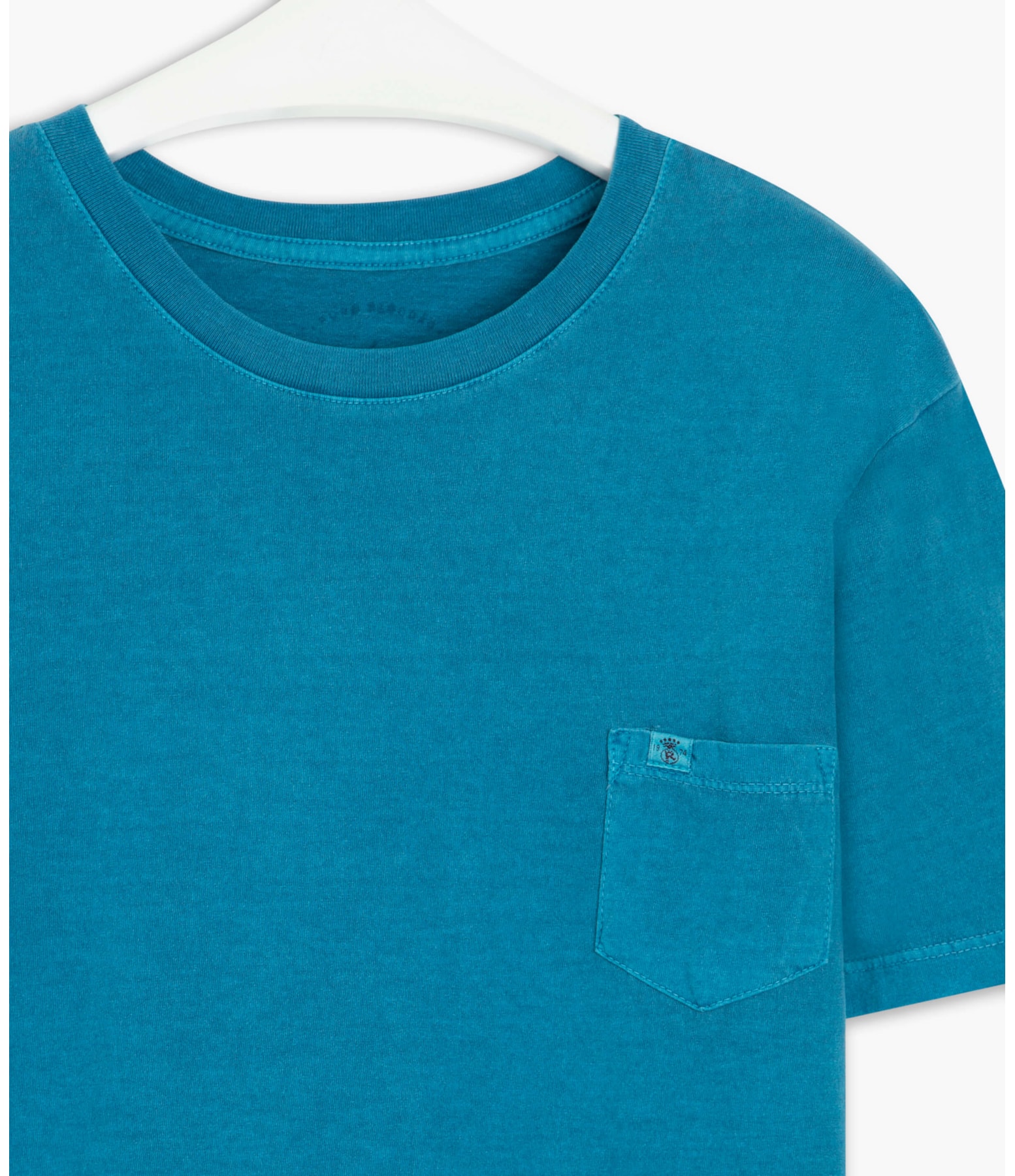 T- Shirt Lisa Com Bolso  Azul Turquesa