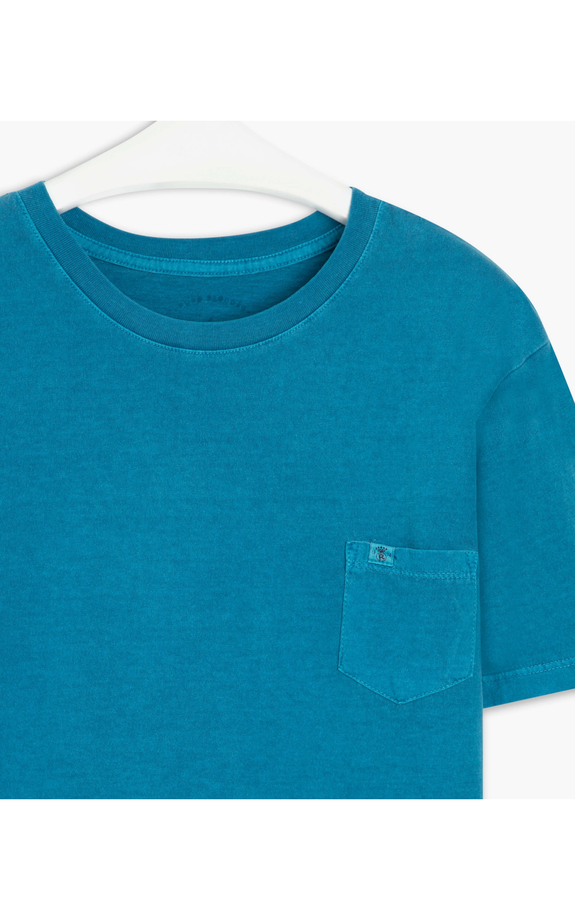 T- Shirt Lisa Com Bolso  Azul Turquesa