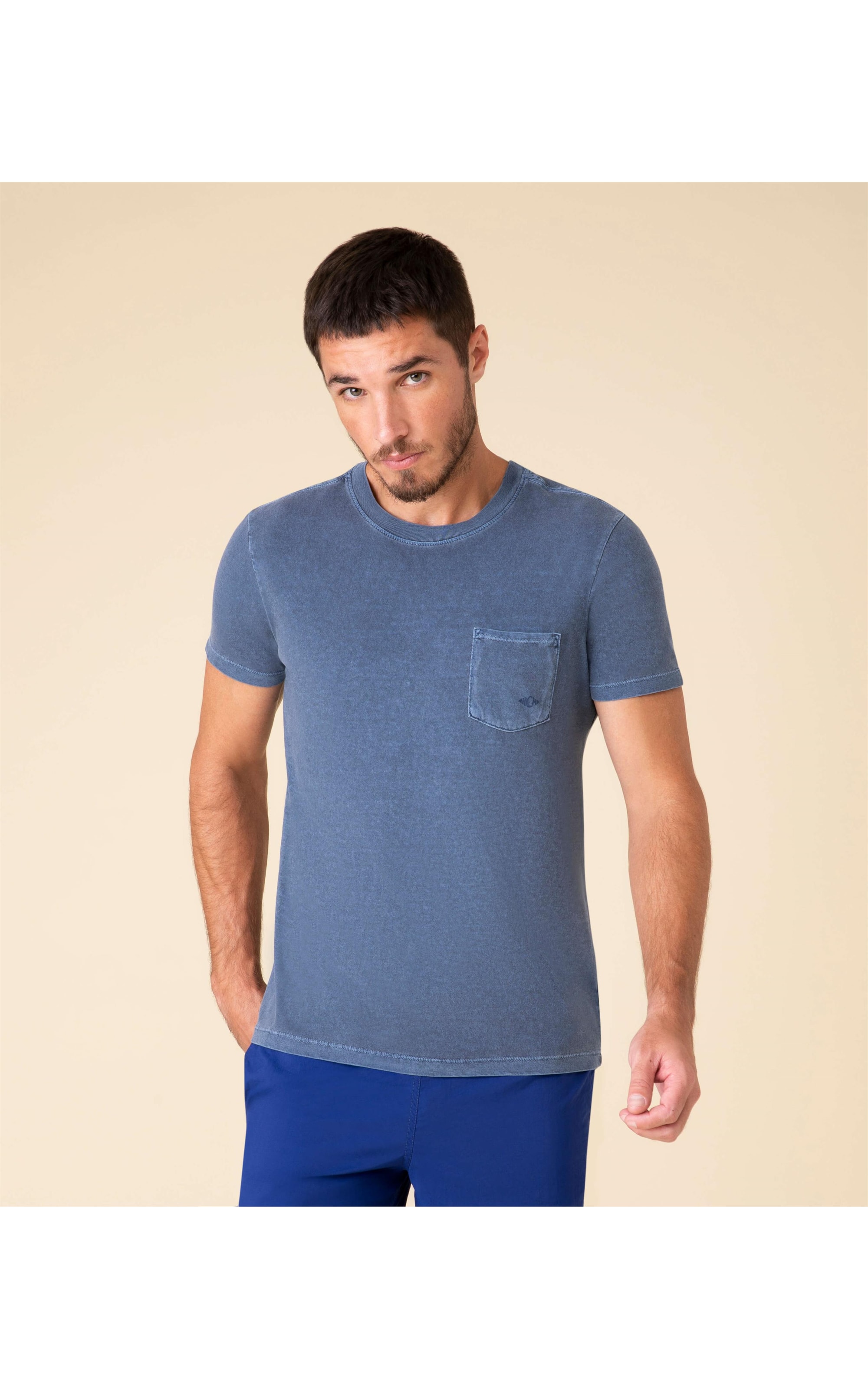 T- Shirt Lisa Com Bolso Dark Navy