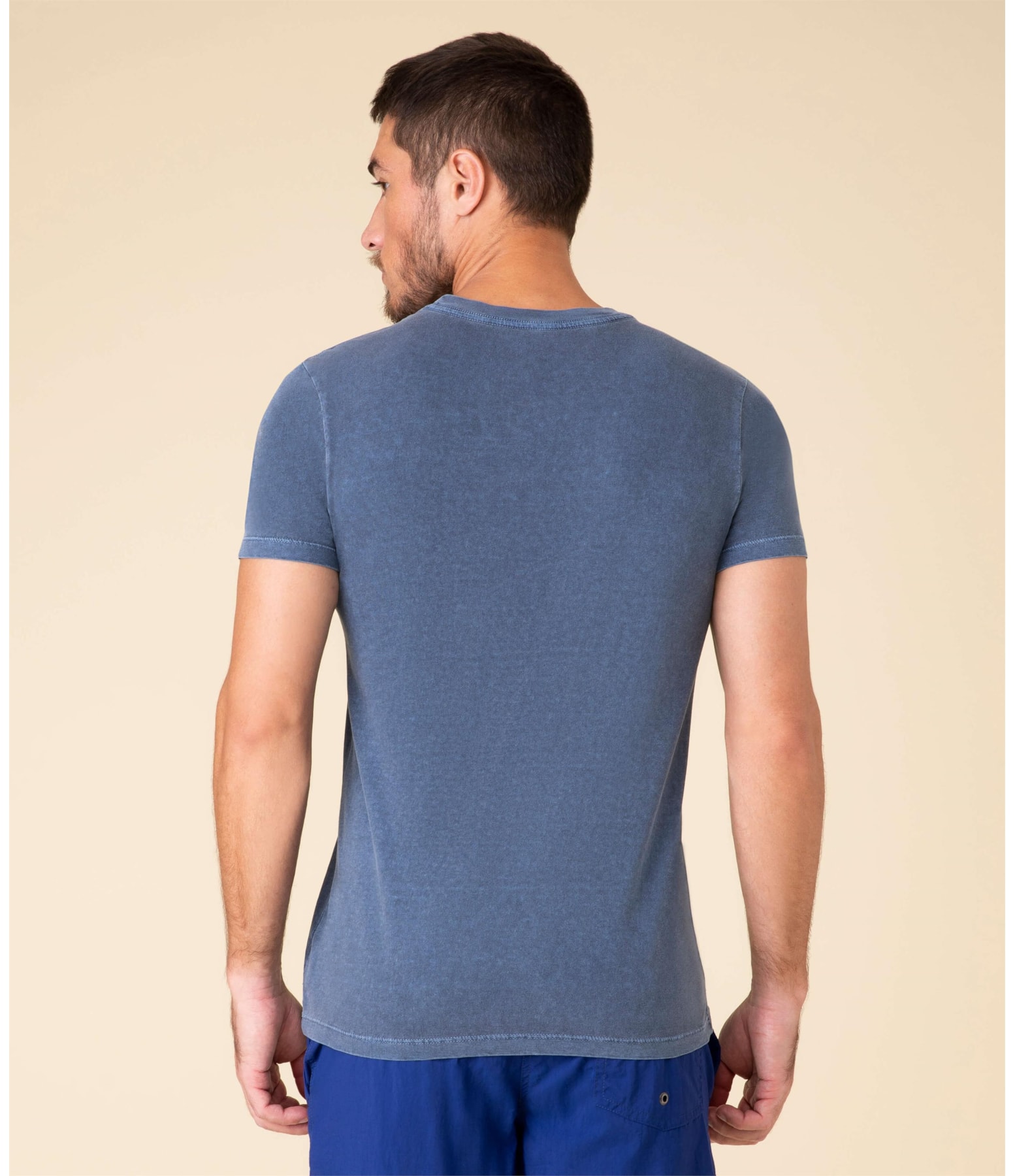T- Shirt Lisa Com Bolso Dark Navy