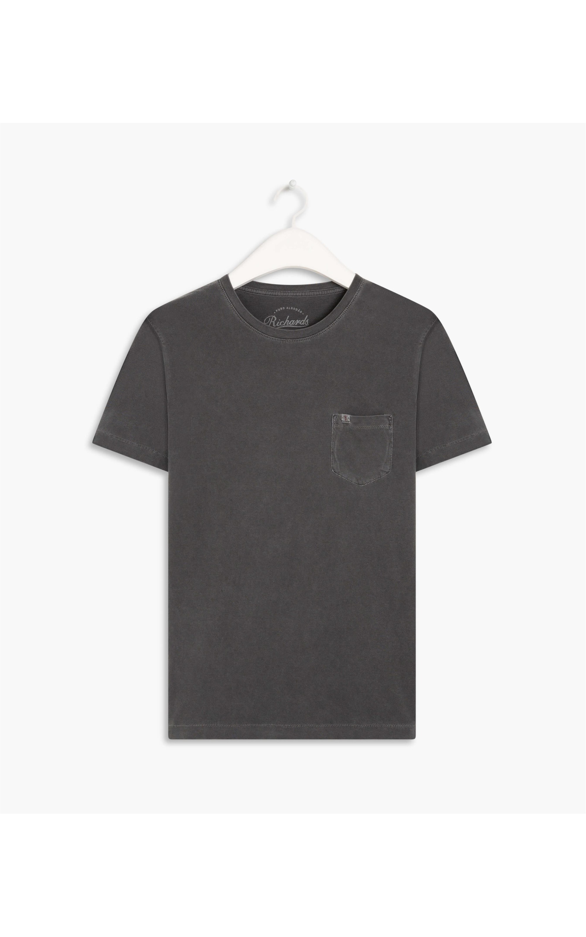 T- Shirt Lisa Com Bolso  Grafite
