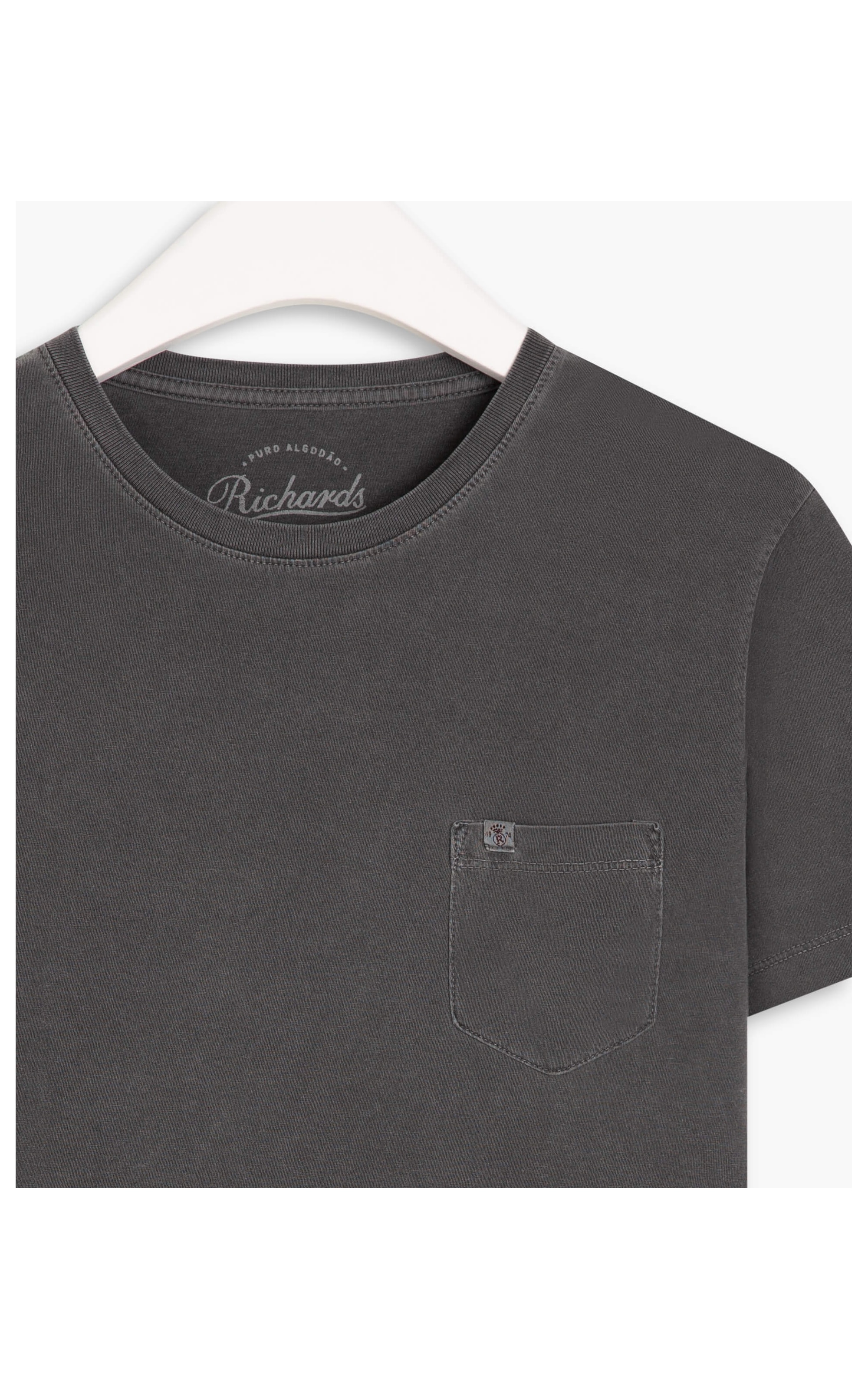 T- Shirt Lisa Com Bolso  Grafite