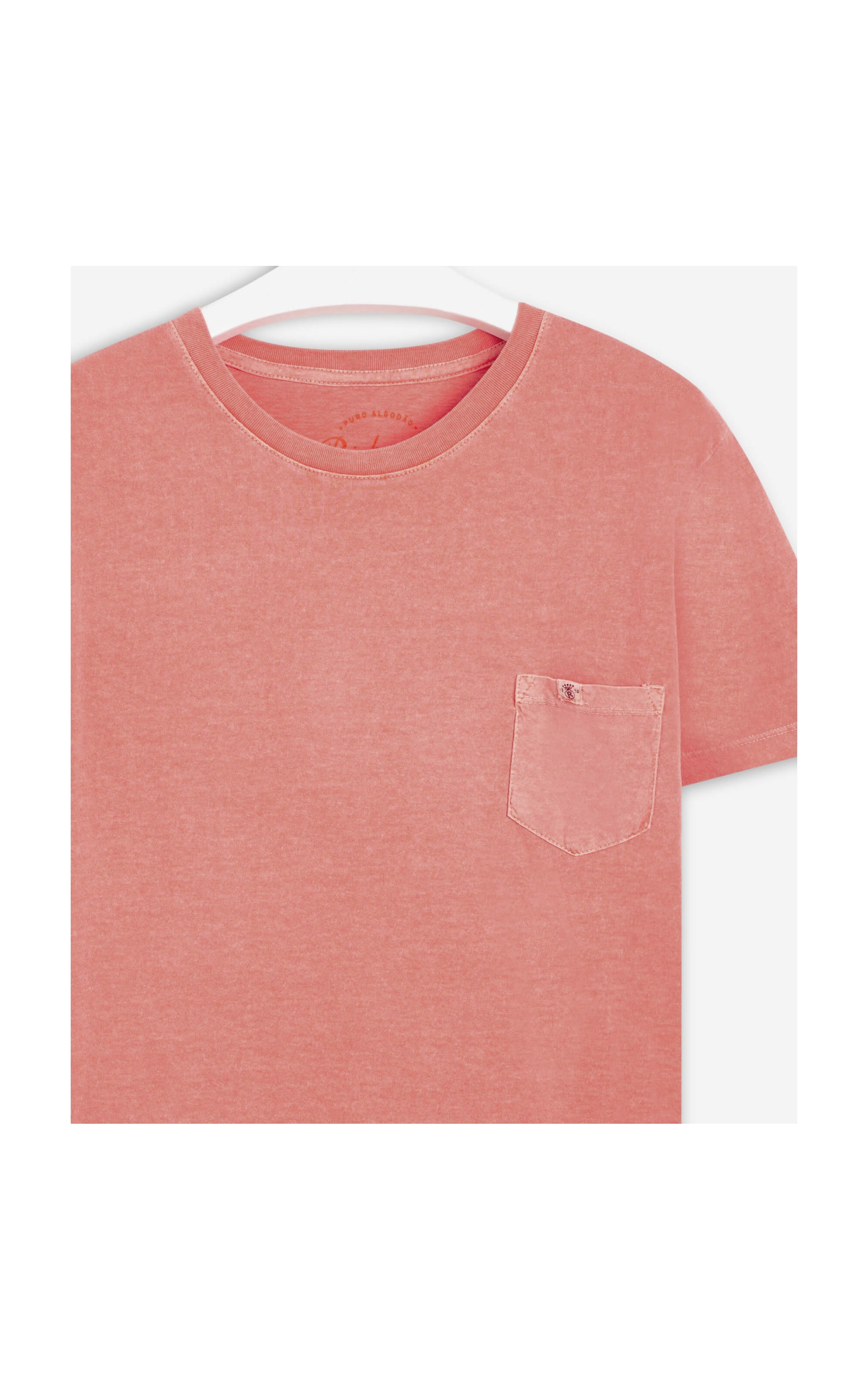 T- Shirt Lisa Com Bolso  Rosa Dirty