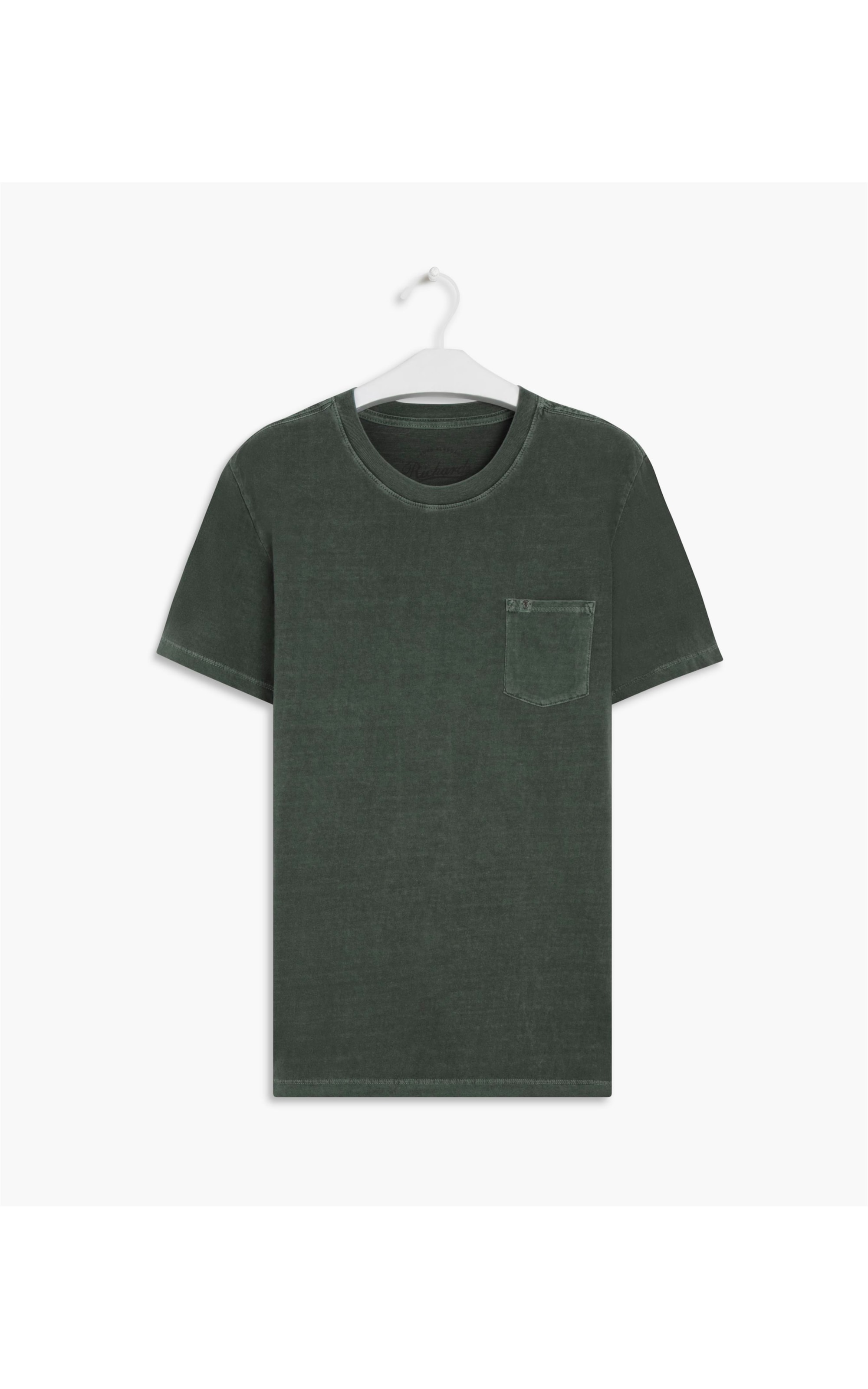 T- Shirt Lisa Com Bolso Verde Escuro
