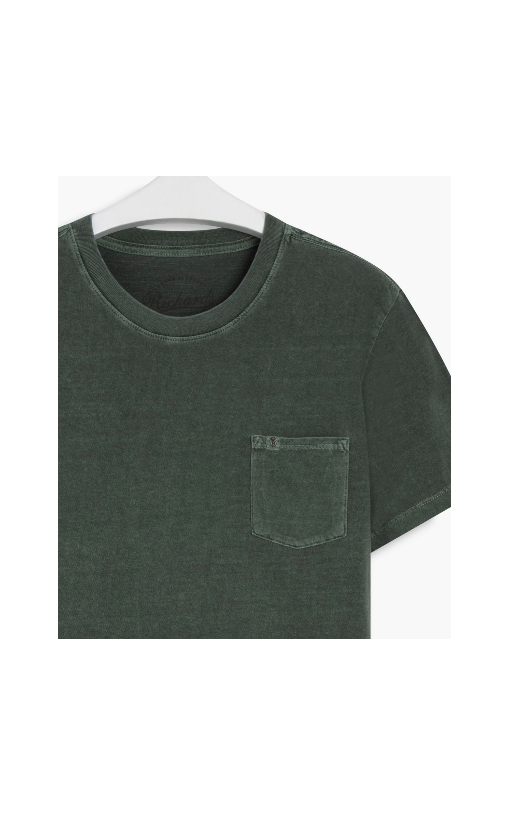 T- Shirt Lisa Com Bolso Verde Escuro