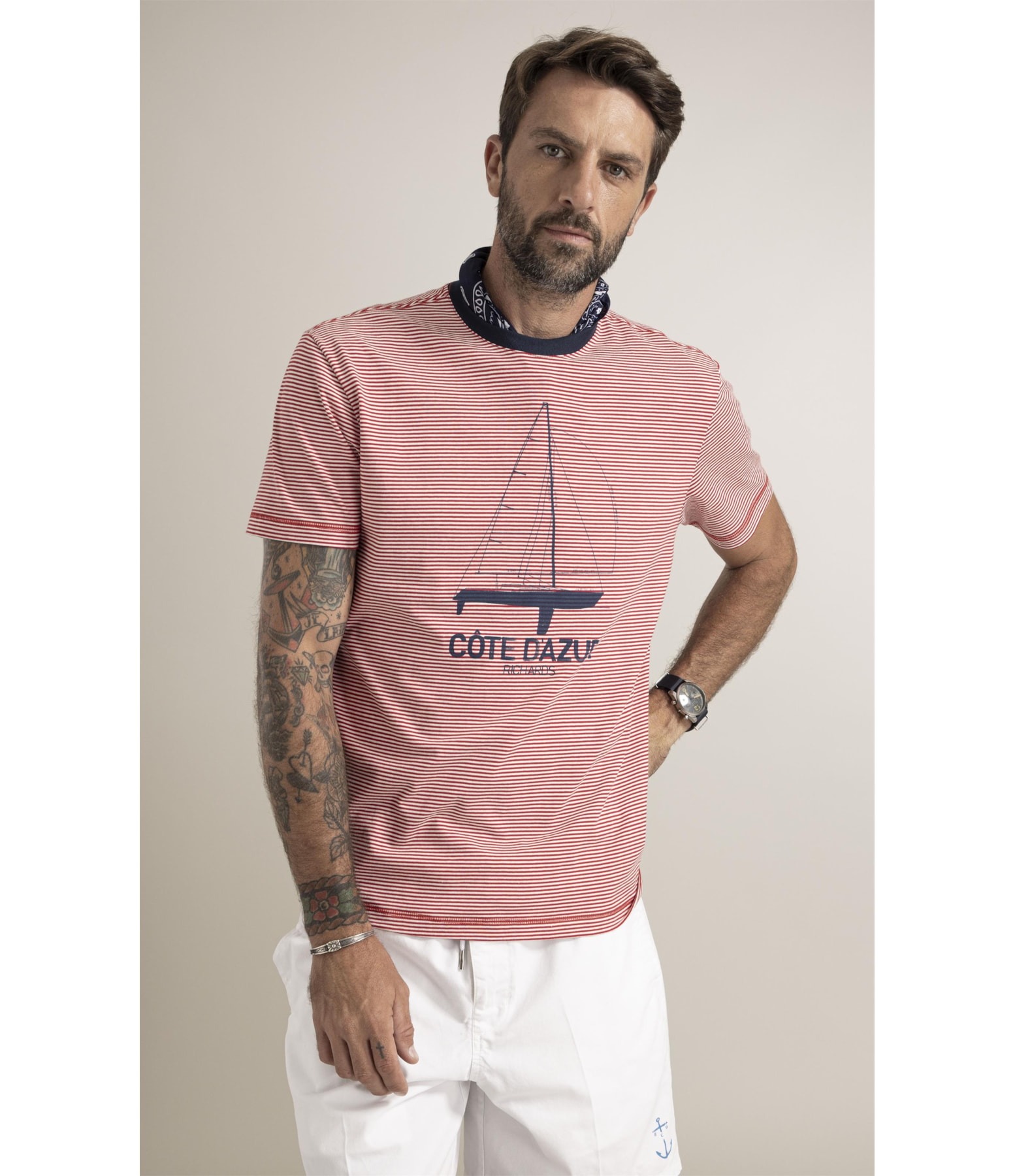 T-Shirt   Listra Cotê Dazur Vermelho