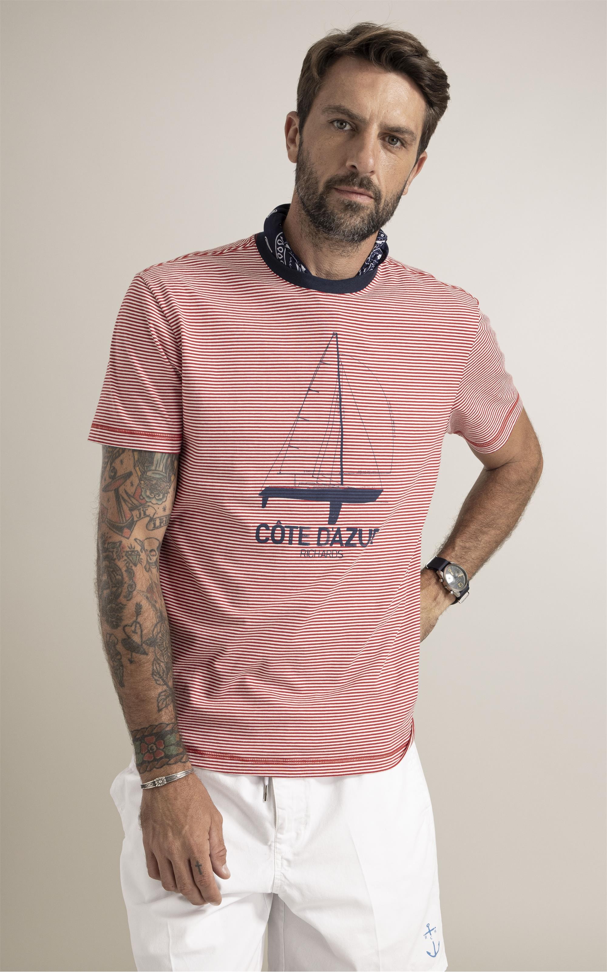 T-Shirt   Listra Cotê Dazur Vermelho