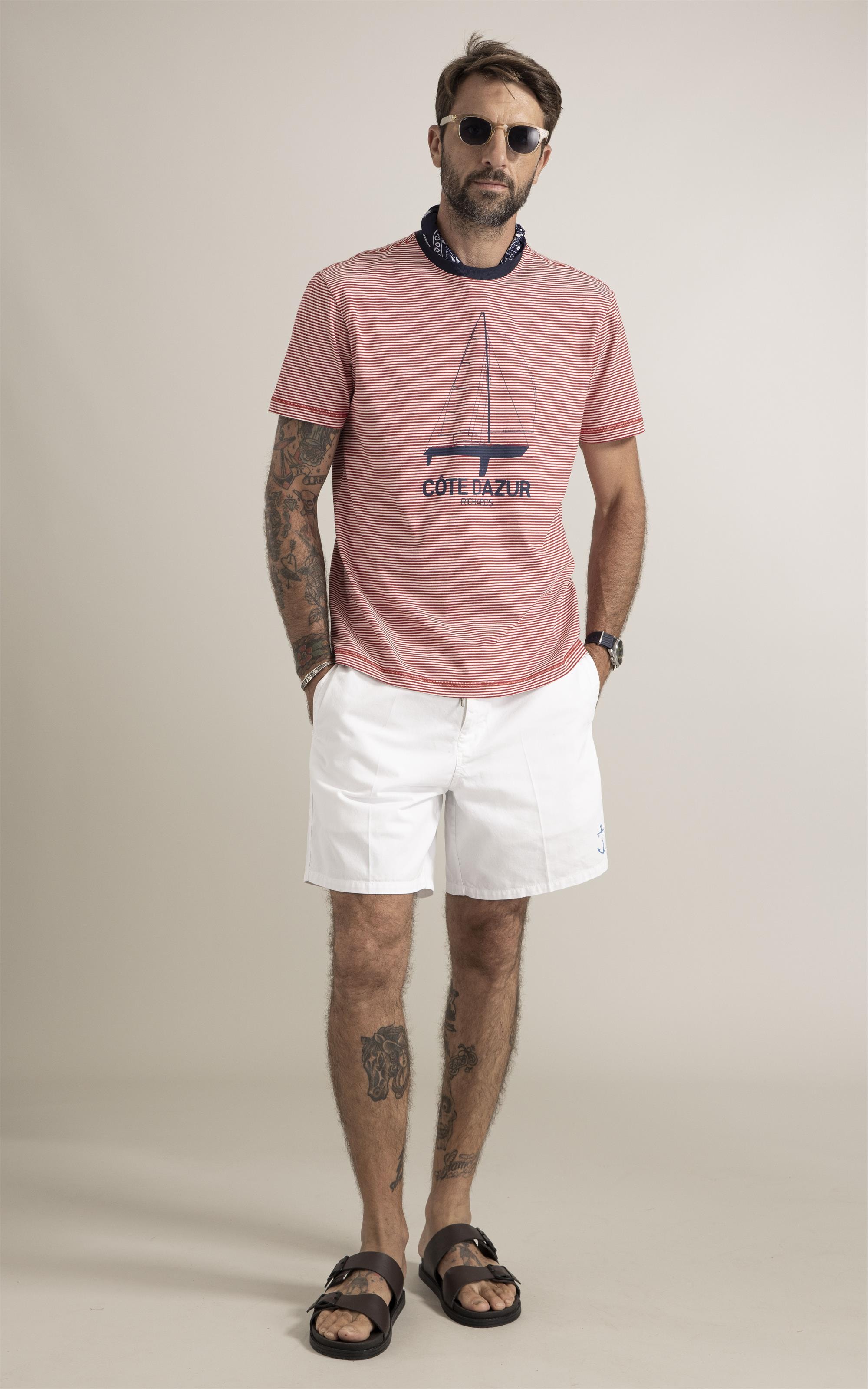 T-Shirt   Listra Cotê Dazur Vermelho
