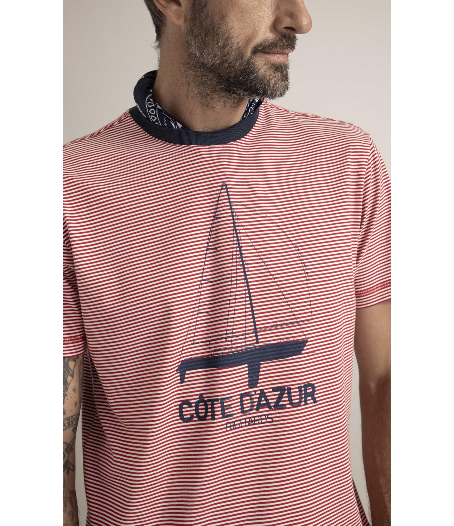 T-Shirt   Listra Cotê Dazur Vermelho