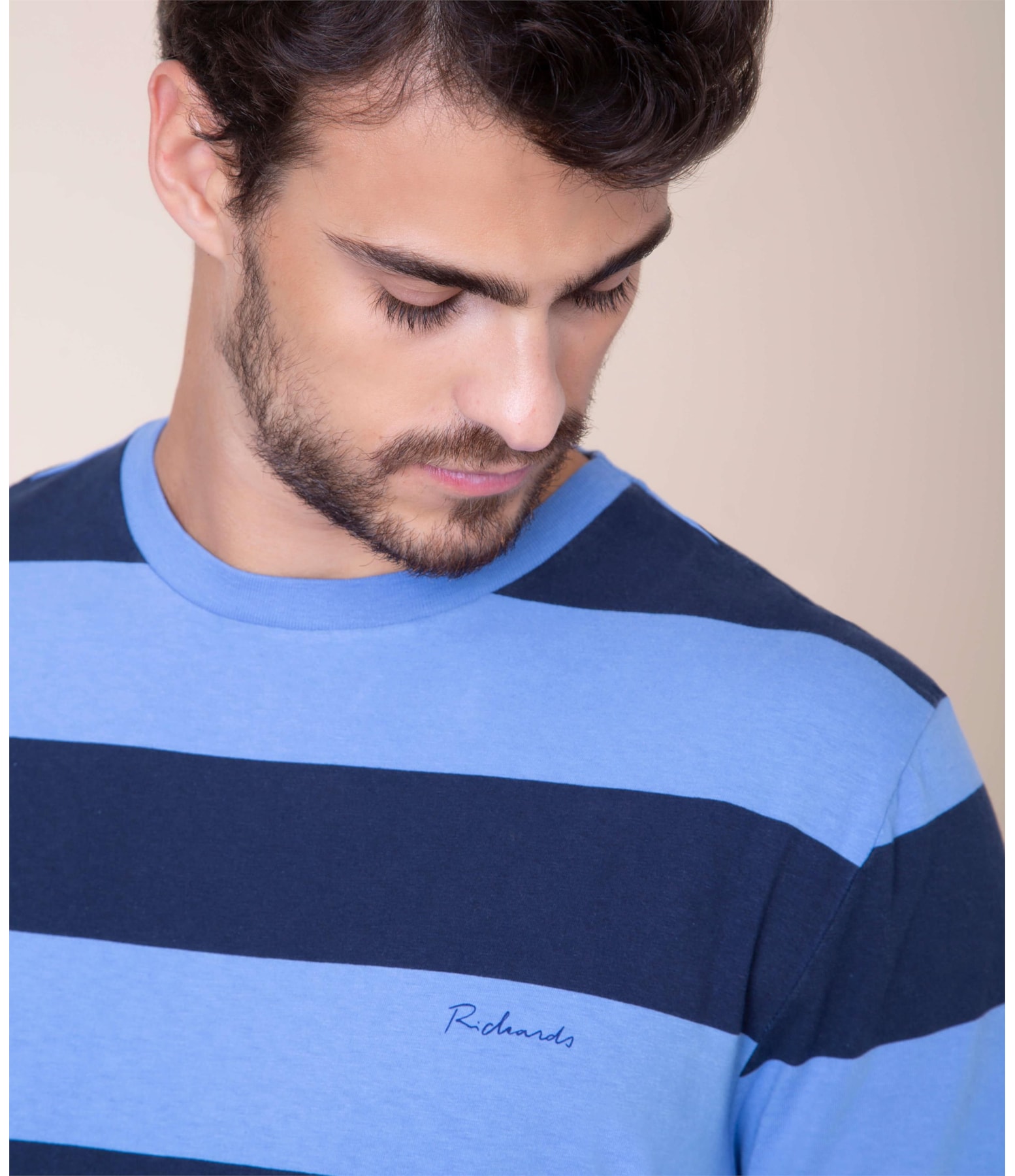 T-Shirt Listrada Richards Mc Azul Pervante