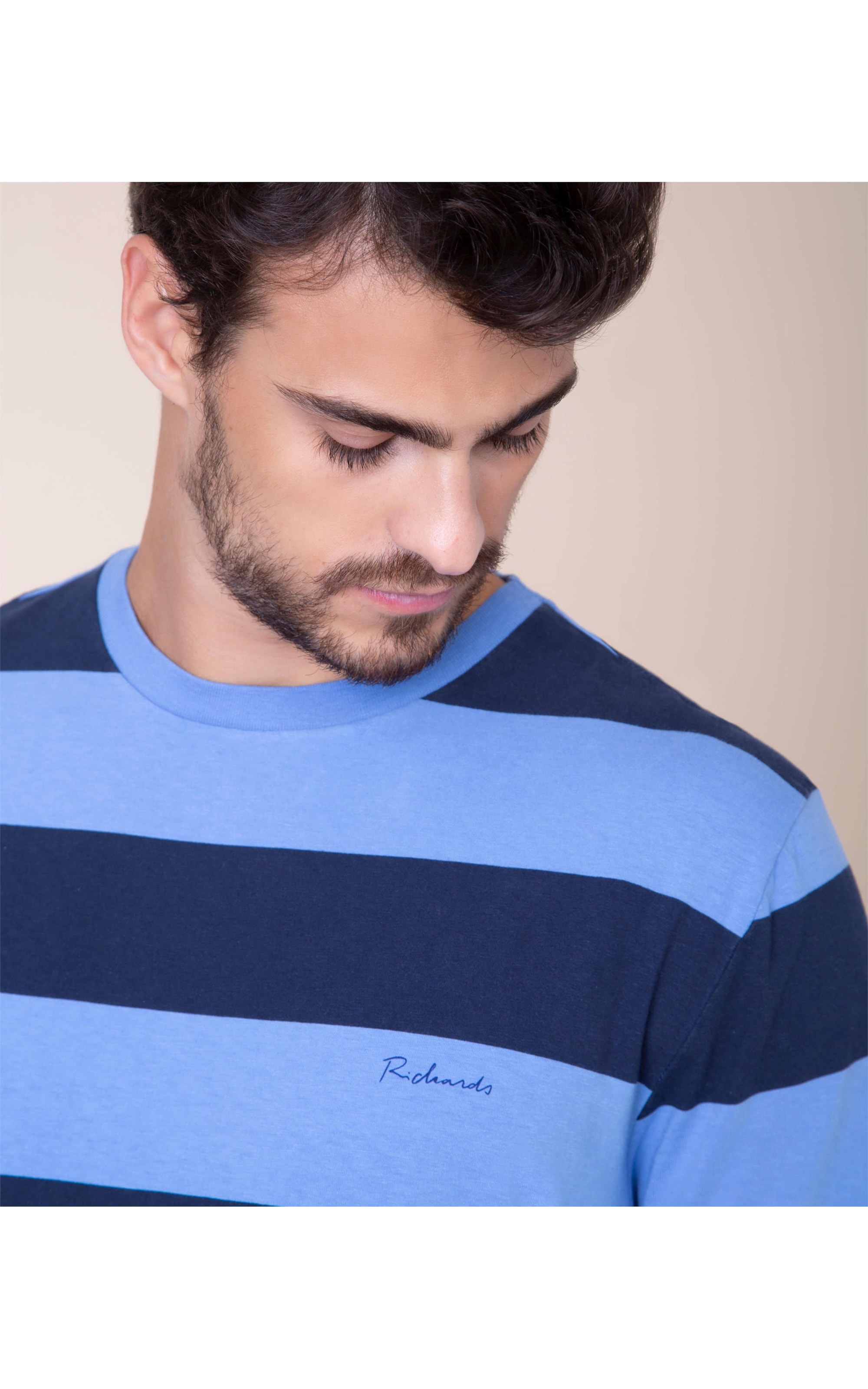 T-Shirt Listrada Richards Mc Azul Pervante