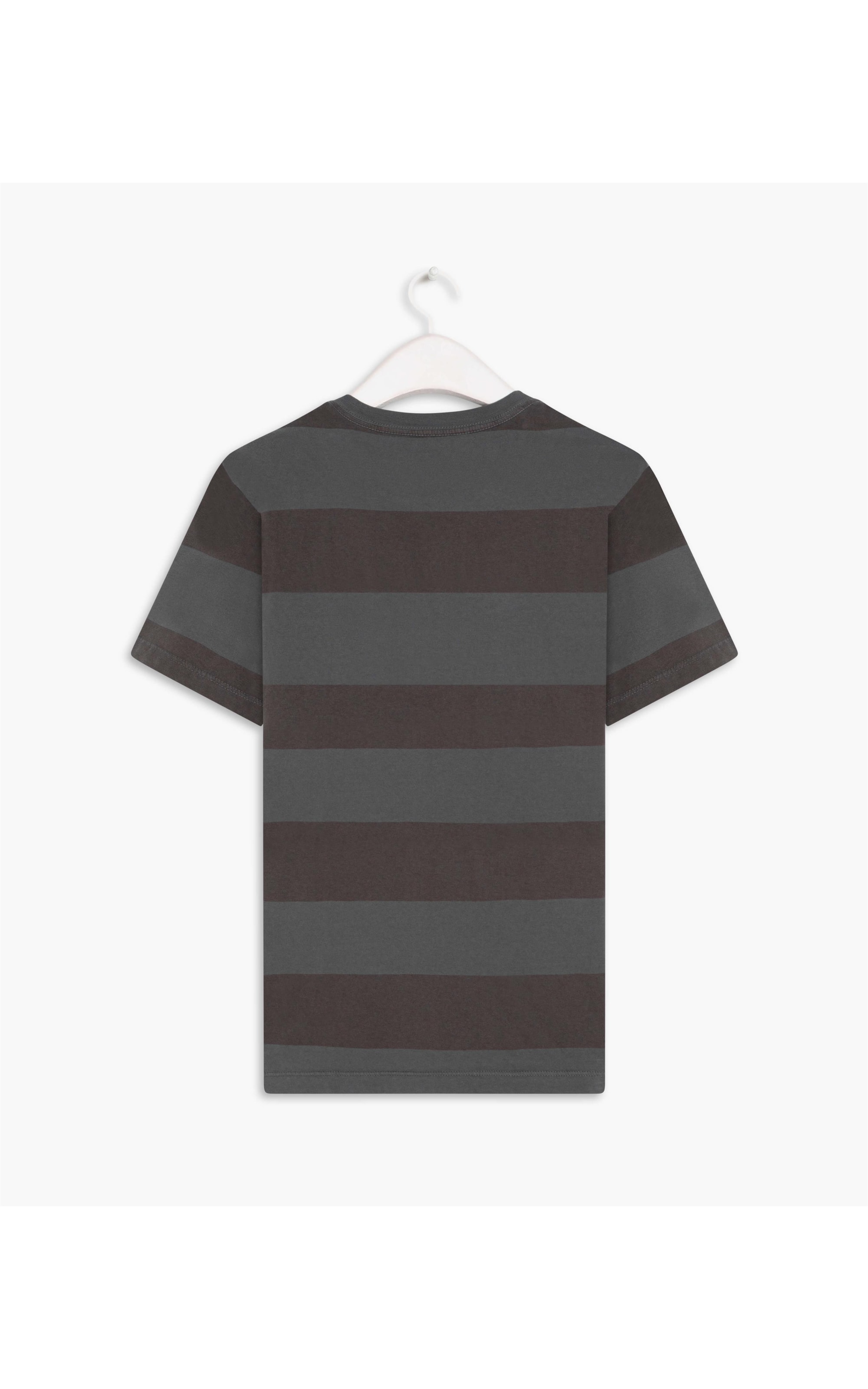 T-Shirt  Listrado Espatulado Gd Mc Grafite