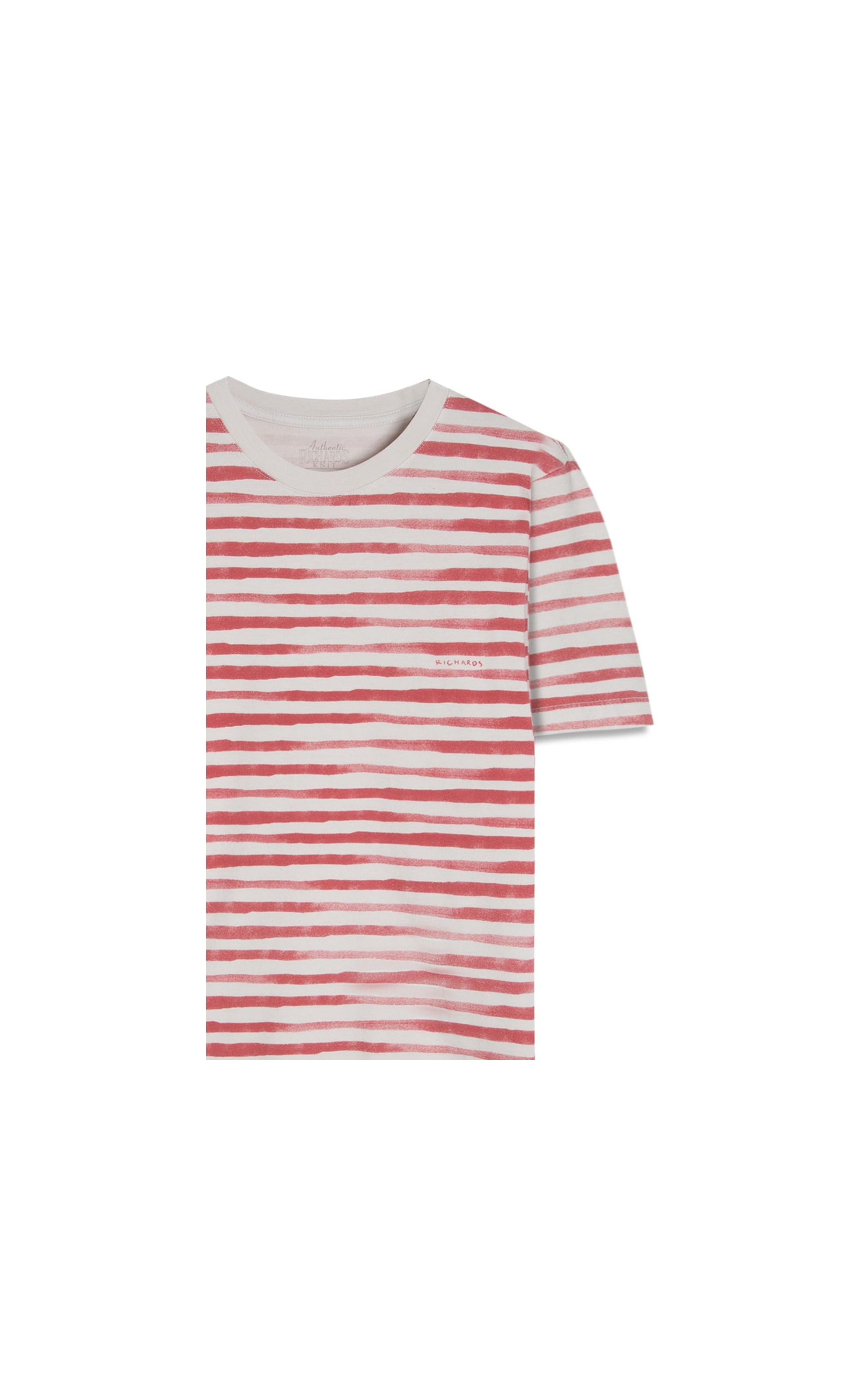 T-Shirt Listrado Garnet Mc Bf Vermelho