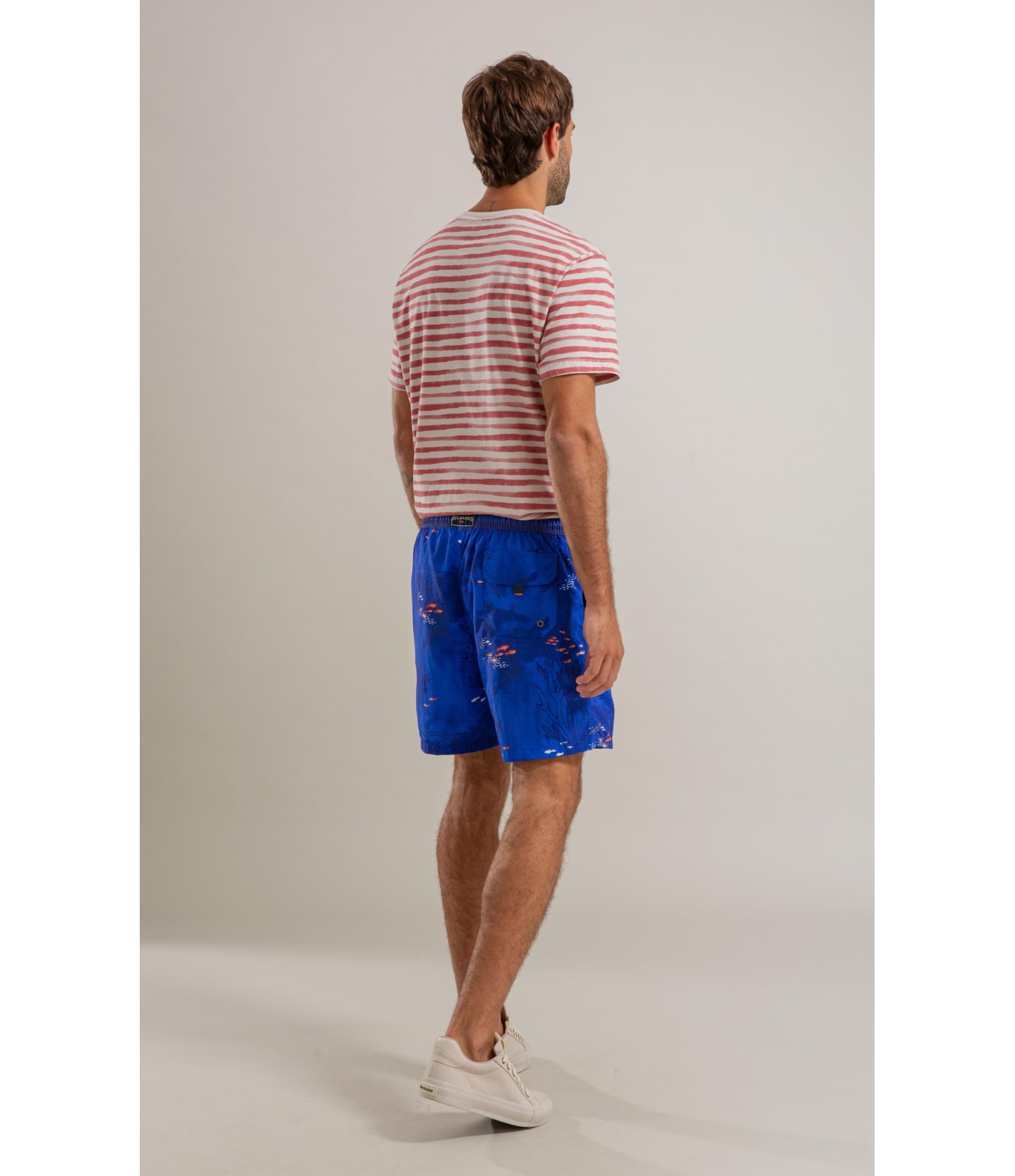 T-Shirt Listrado Garnet Mc Bf Vermelho