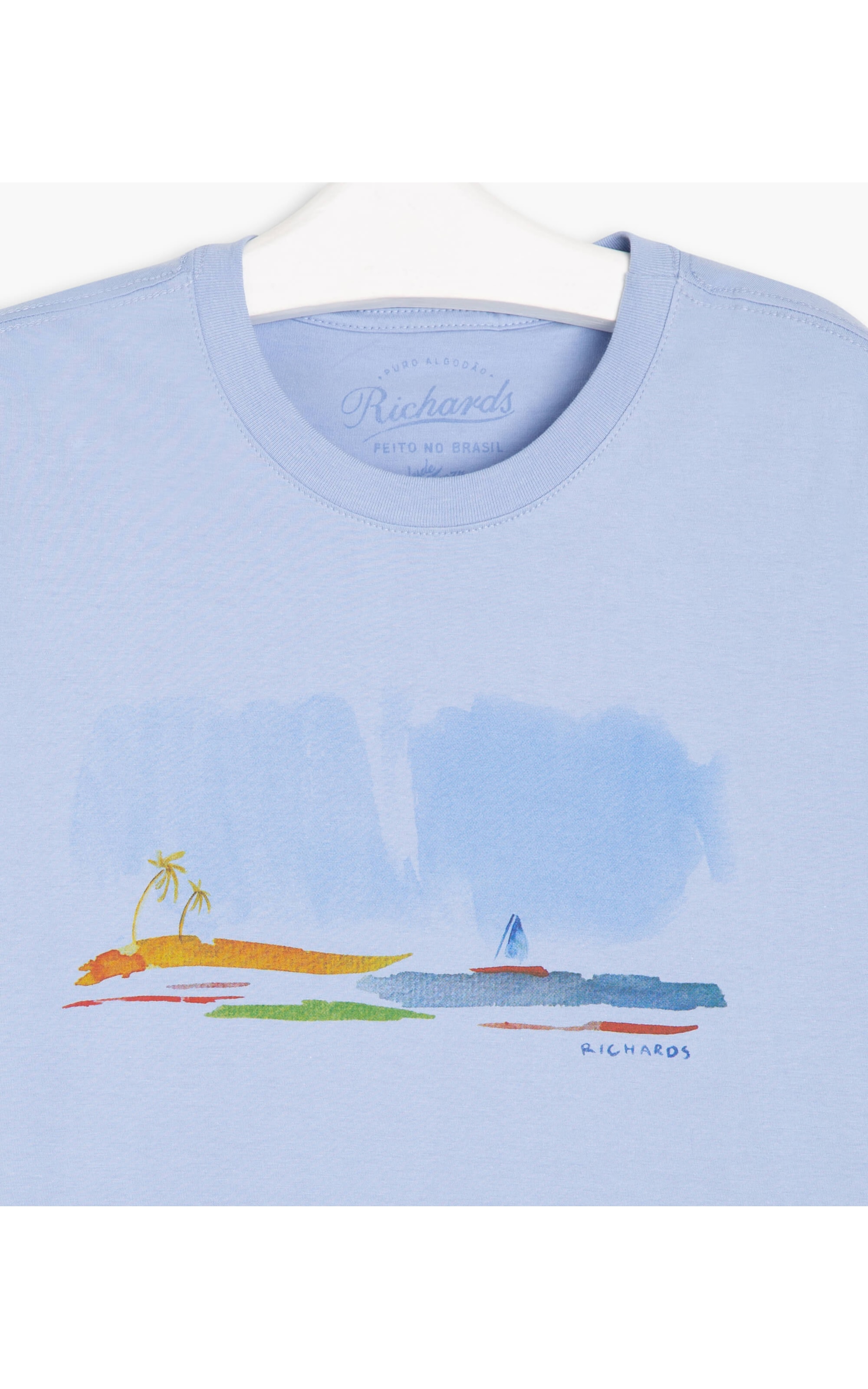 T-Shirt Little Boat Azul Claro