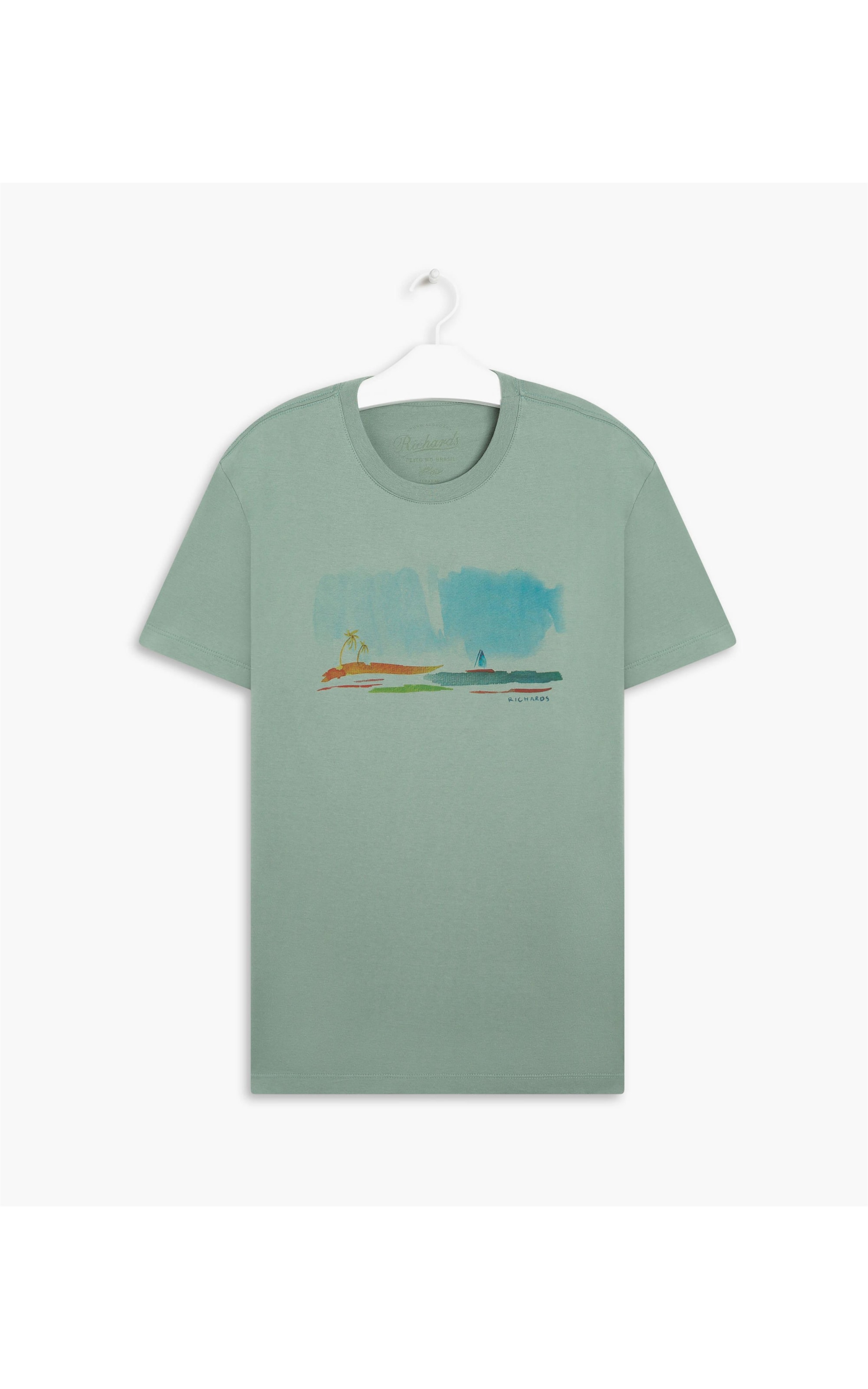 T-Shirt Little Boat Verde Militar