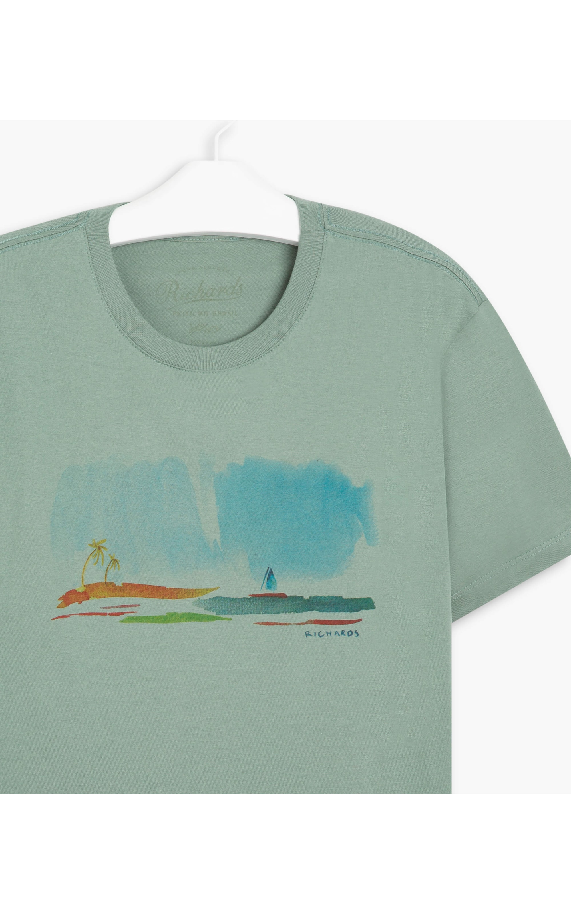 T-Shirt Little Boat Verde Militar