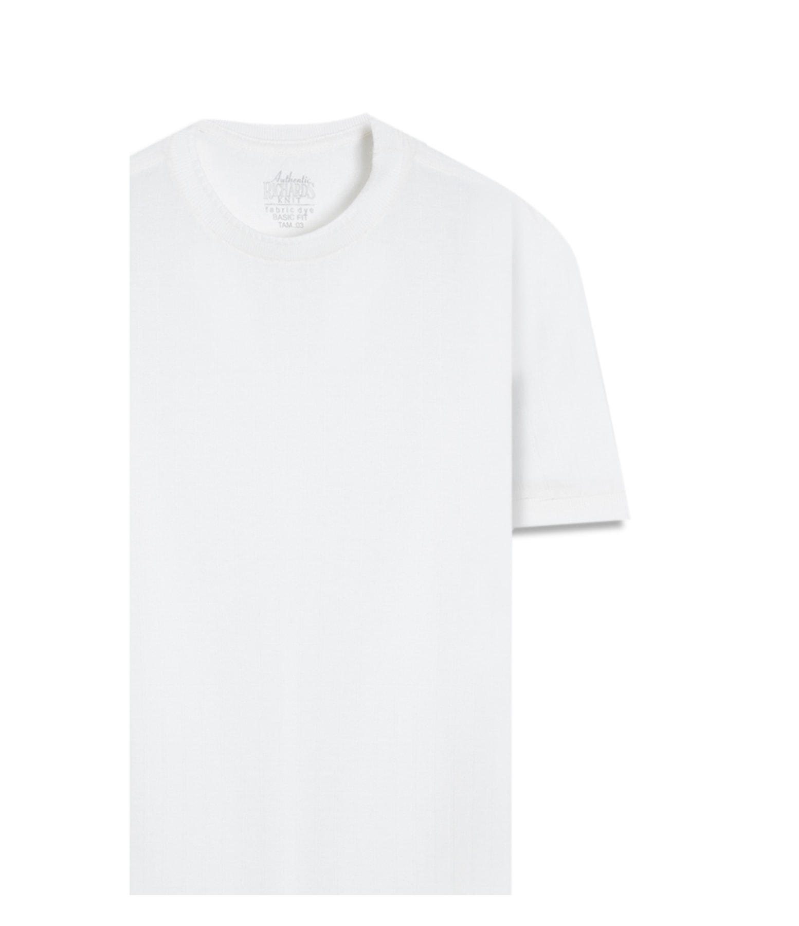 T-Shirt Malha Cutting Bf Off White