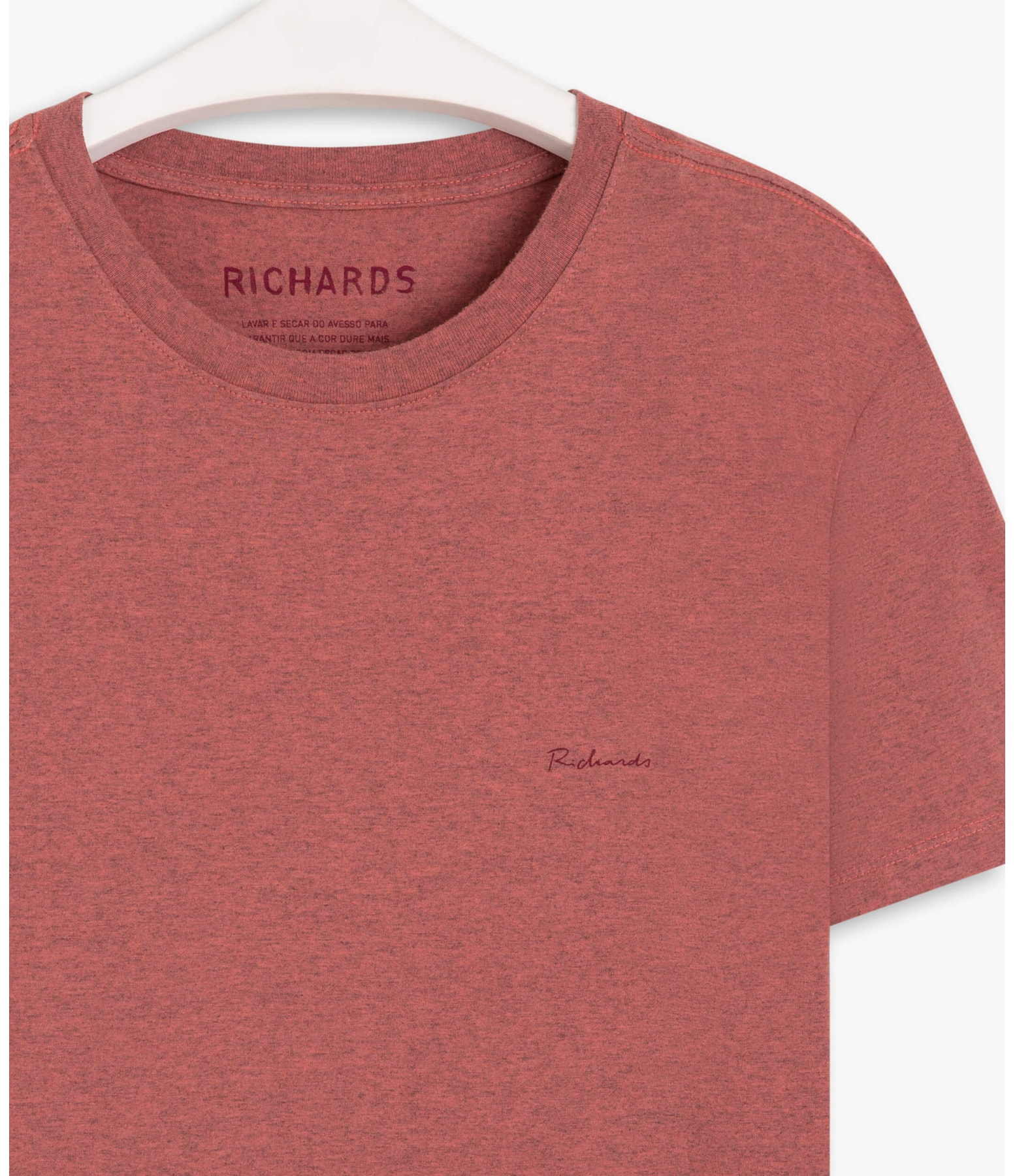 T-Shirt Malha Mescla Richards Mc Bordeaux