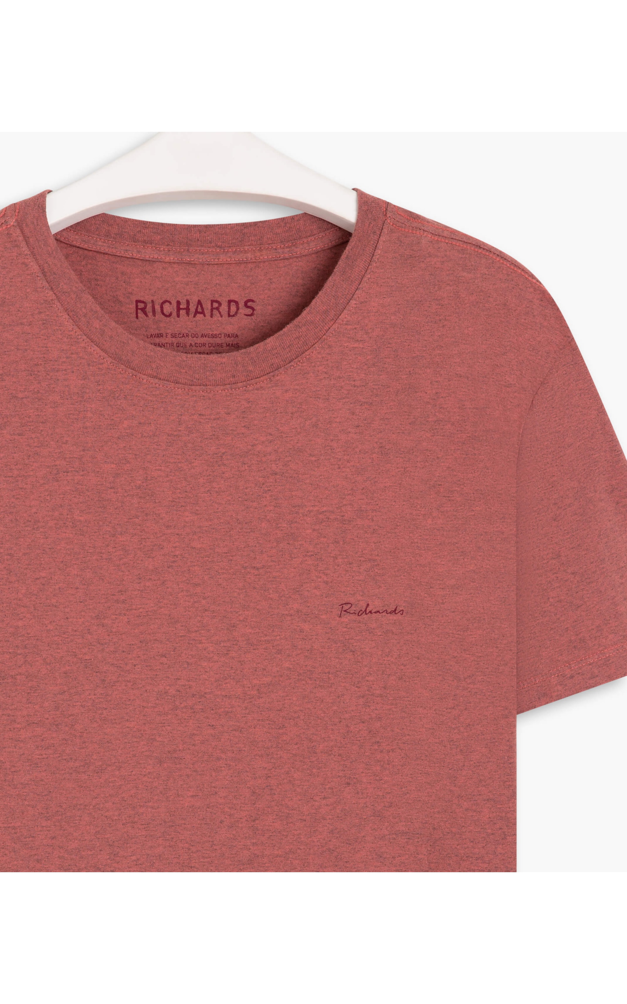 T-Shirt Malha Mescla Richards Mc Bordeaux