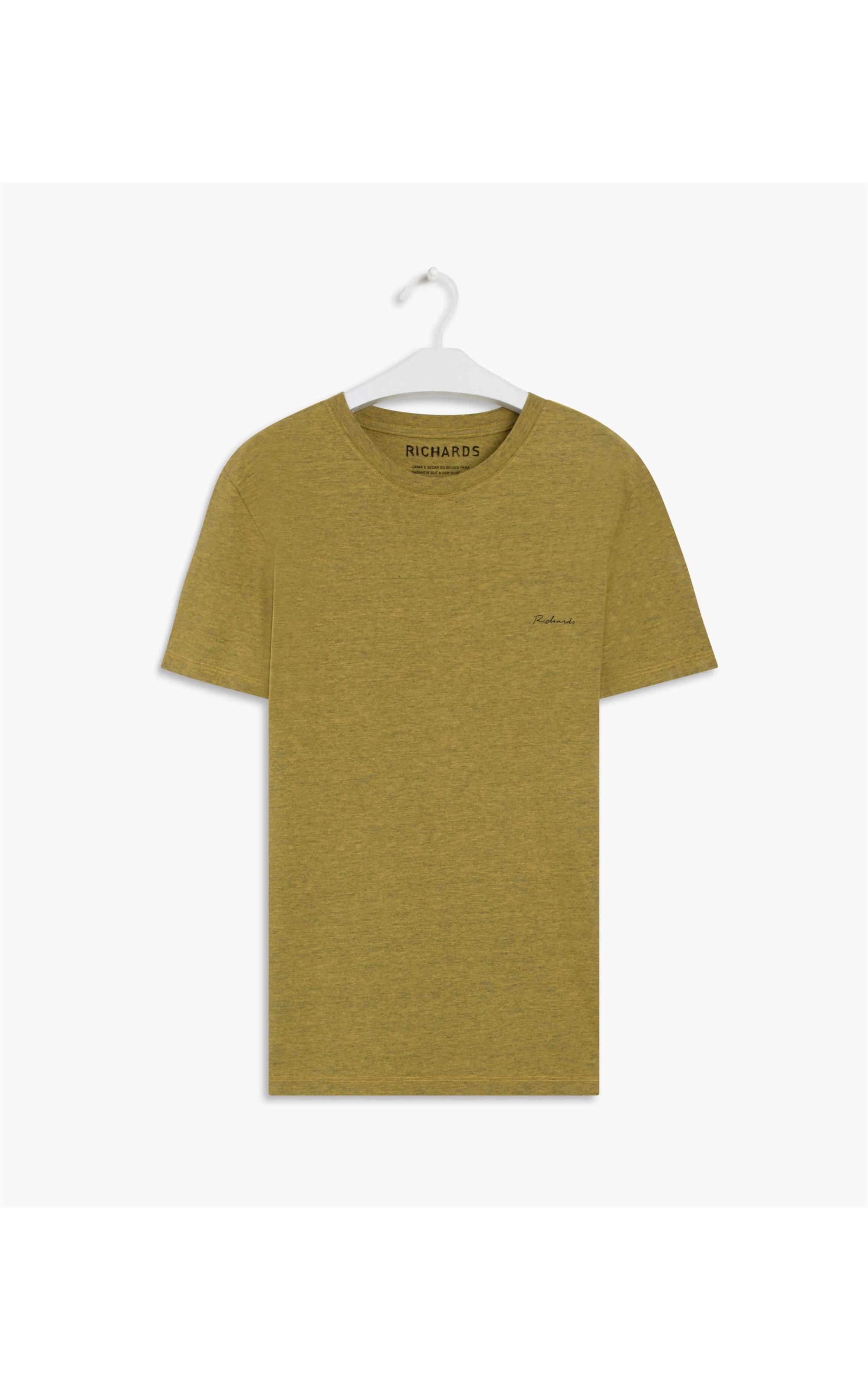 T-Shirt Malha Mescla Richards Mc  Mostarda