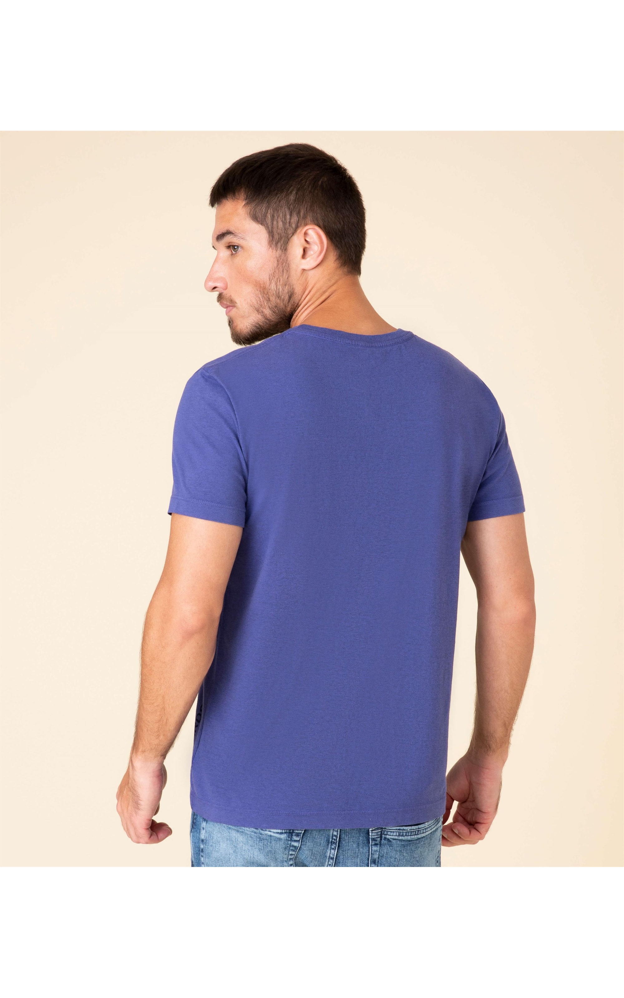 T-Shirt Malha Mescla Richards Mc Old Purple