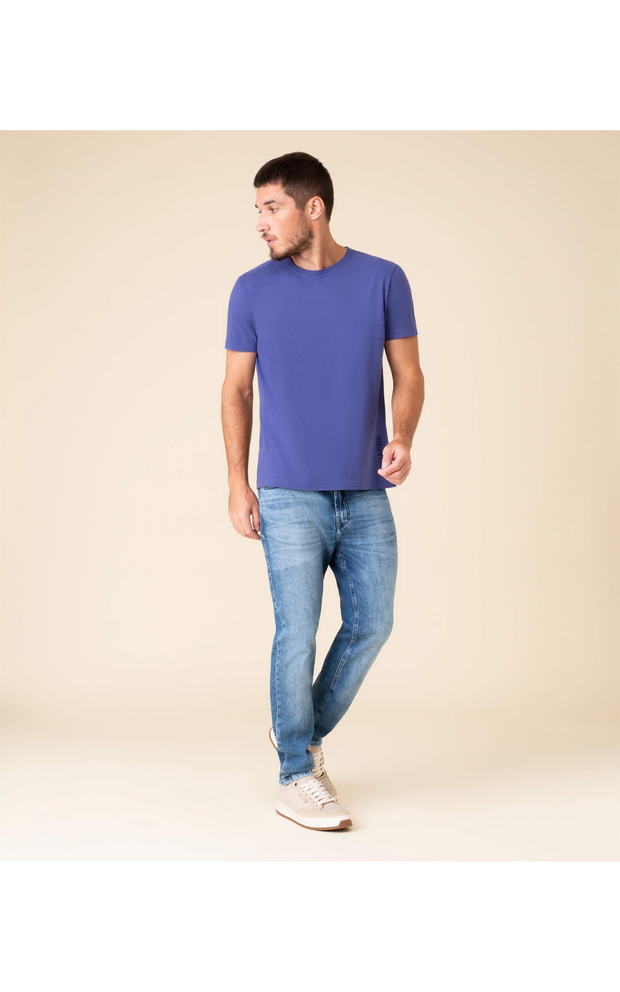 T-Shirt Malha Mescla Richards Mc Old Purple