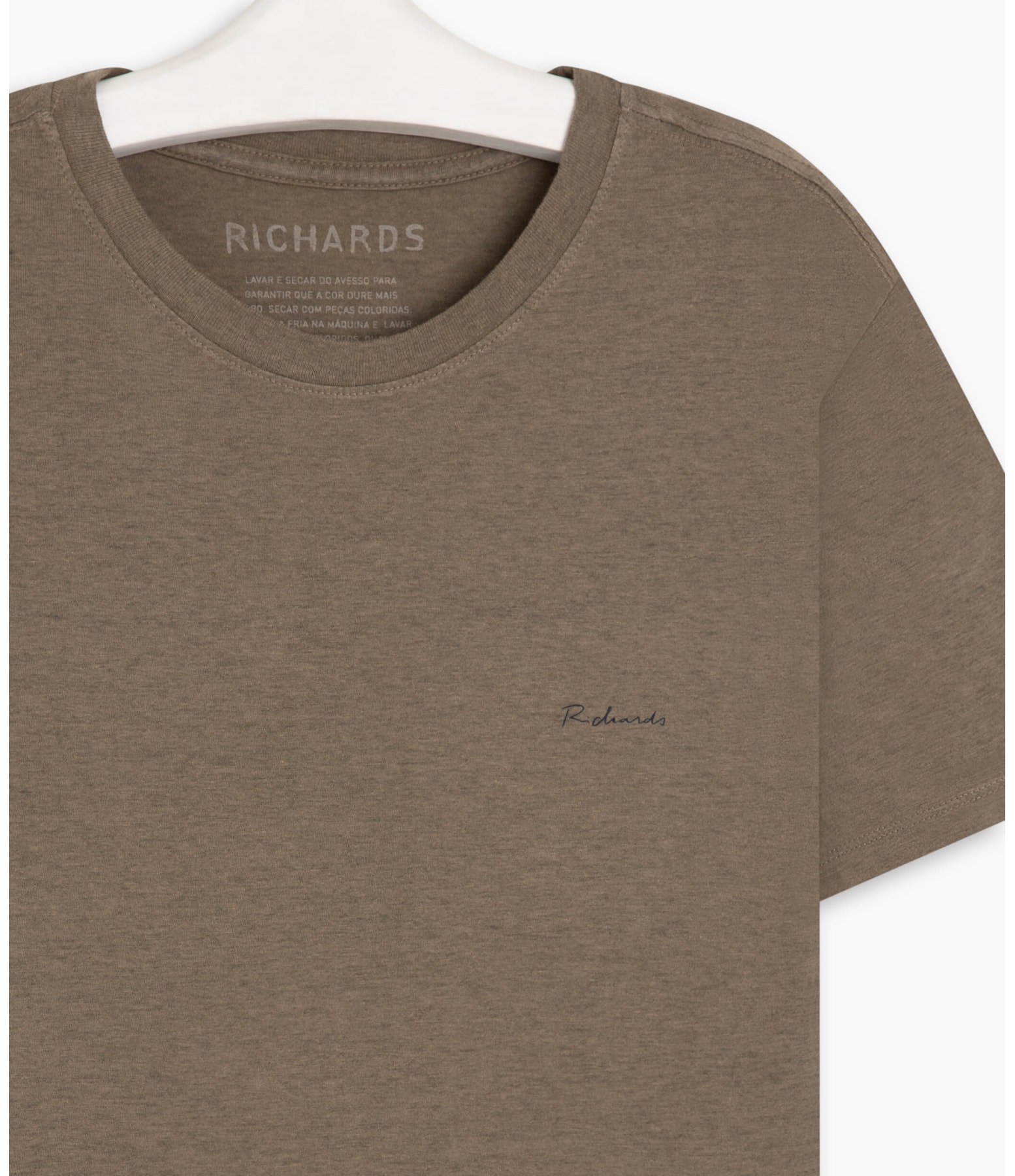 T-Shirt Malha Mescla Richards Mc Tabaco