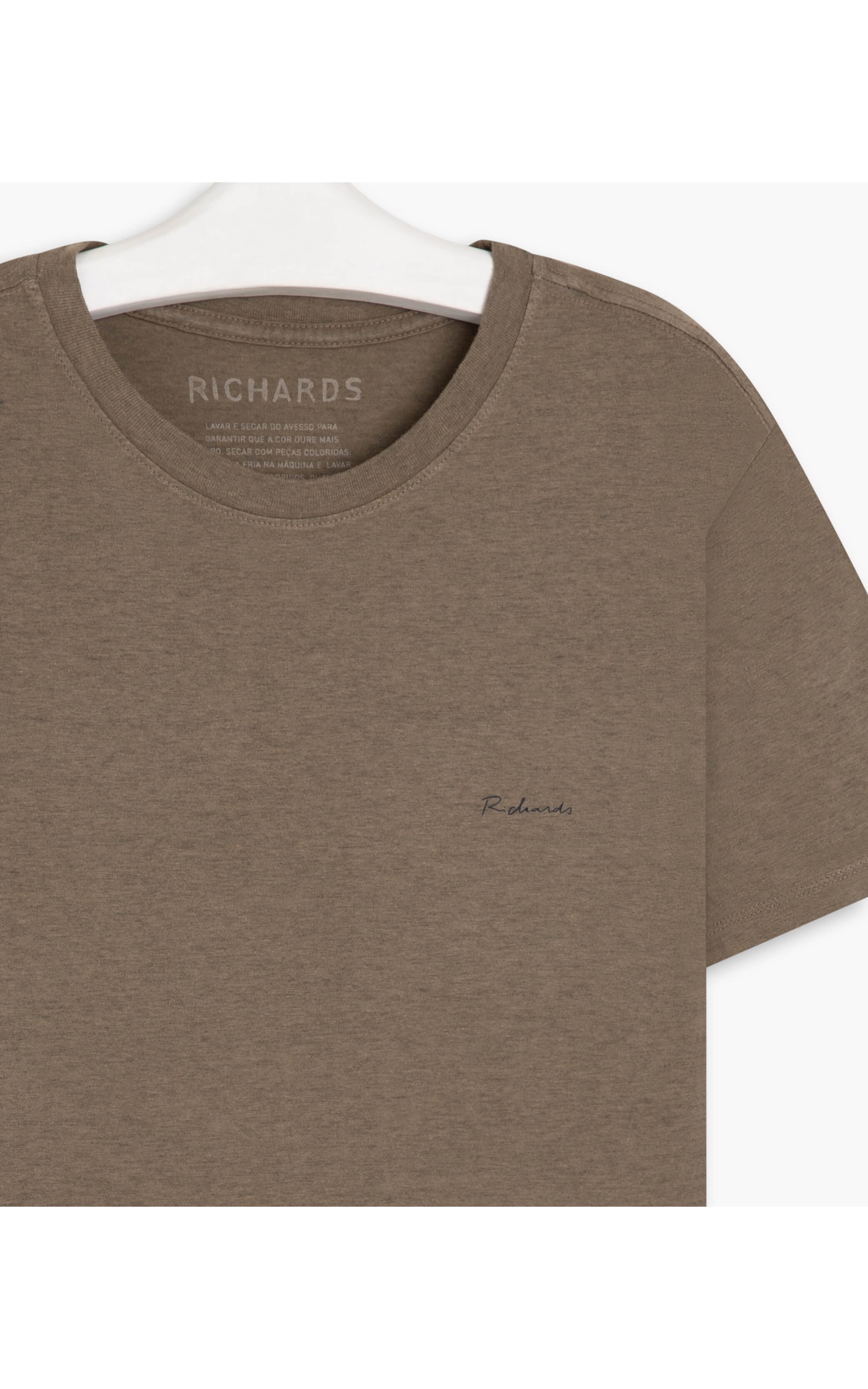 T-Shirt Malha Mescla Richards Mc Tabaco