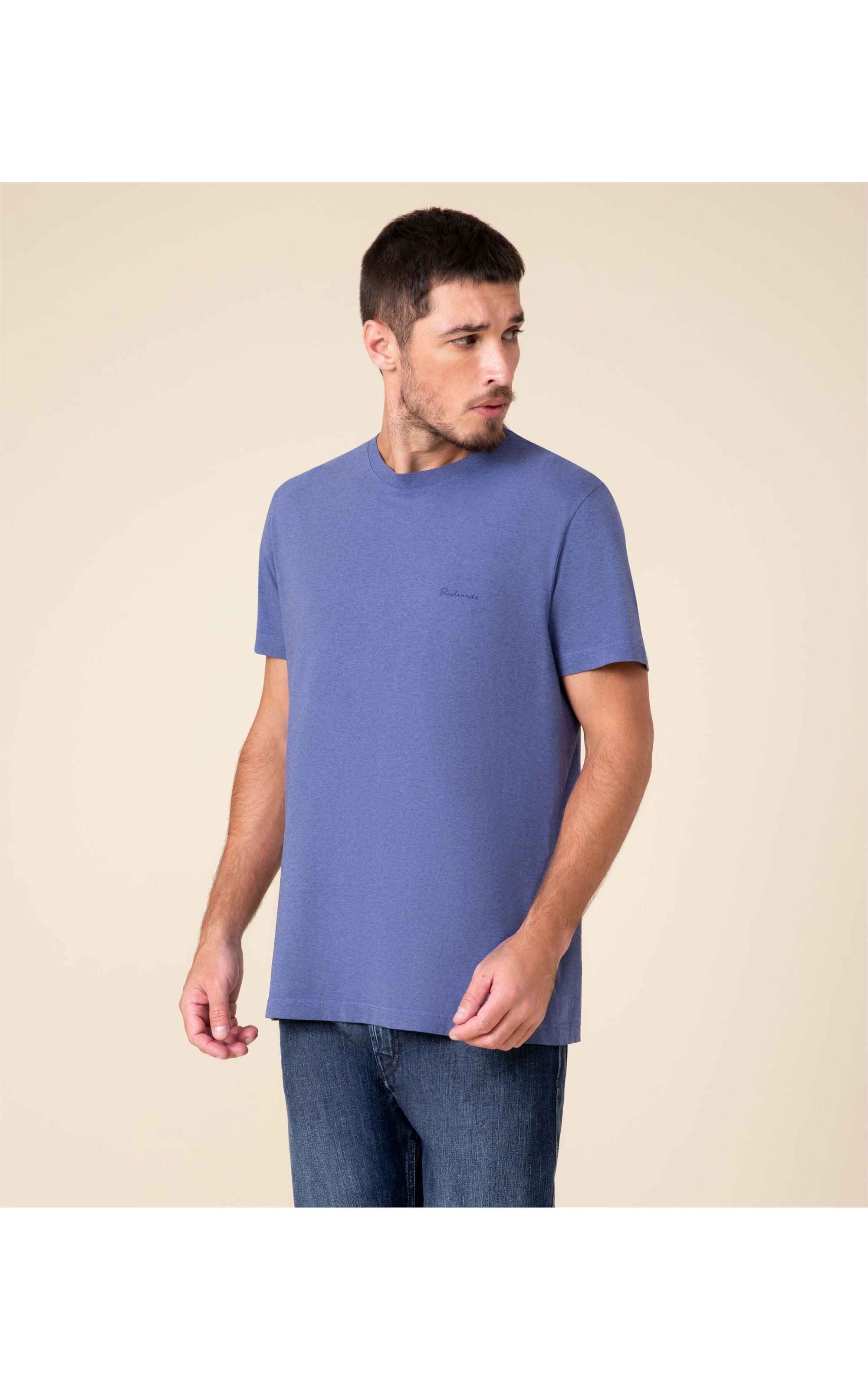 T-Shirt Malha Mescla Sobretinto Richards Hortencia