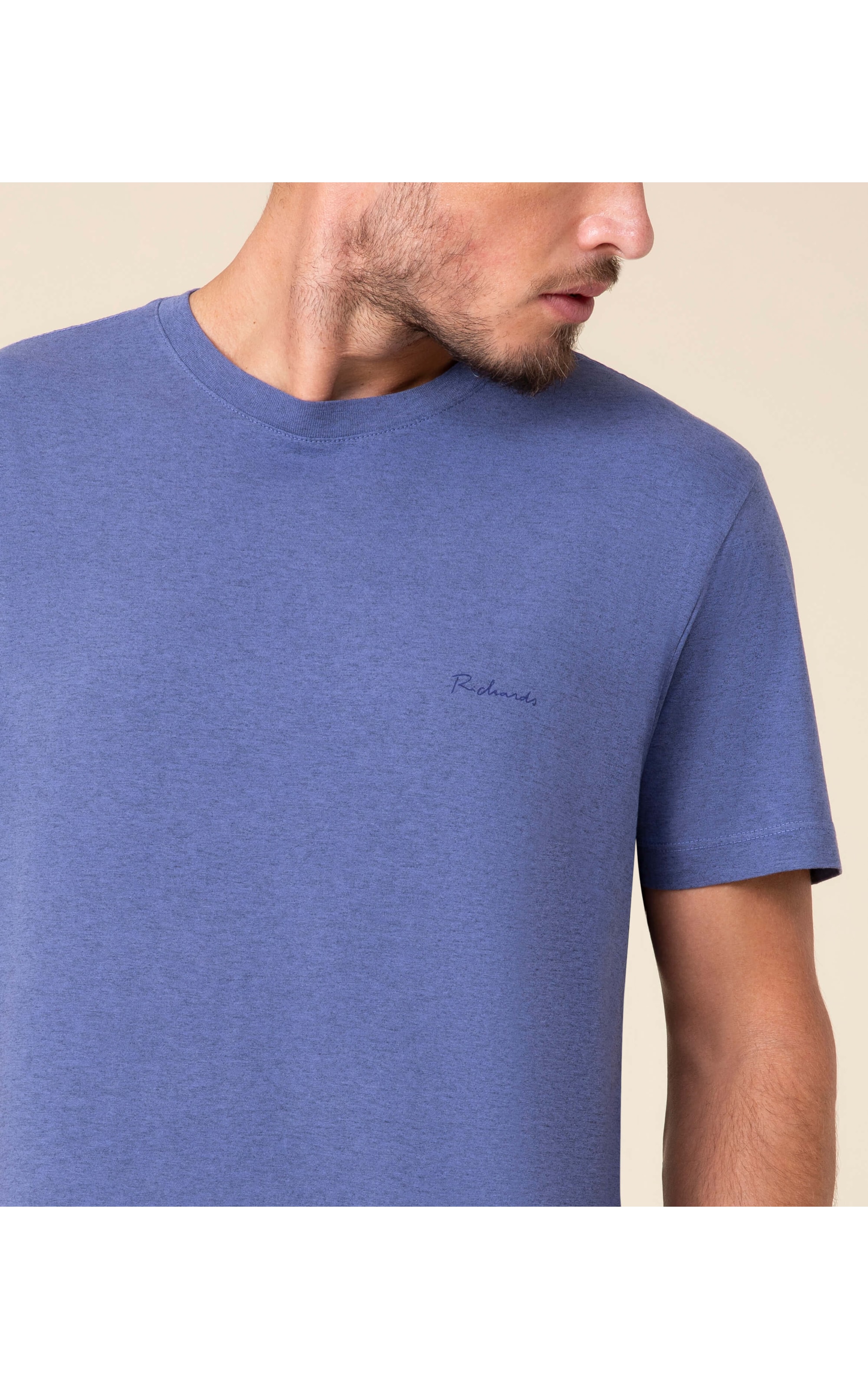 T-Shirt Malha Mescla Sobretinto Richards Hortencia