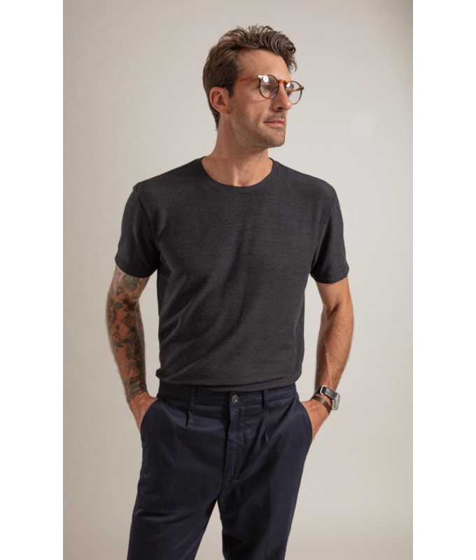 T-Shirt Malha Turquia Mc Preto