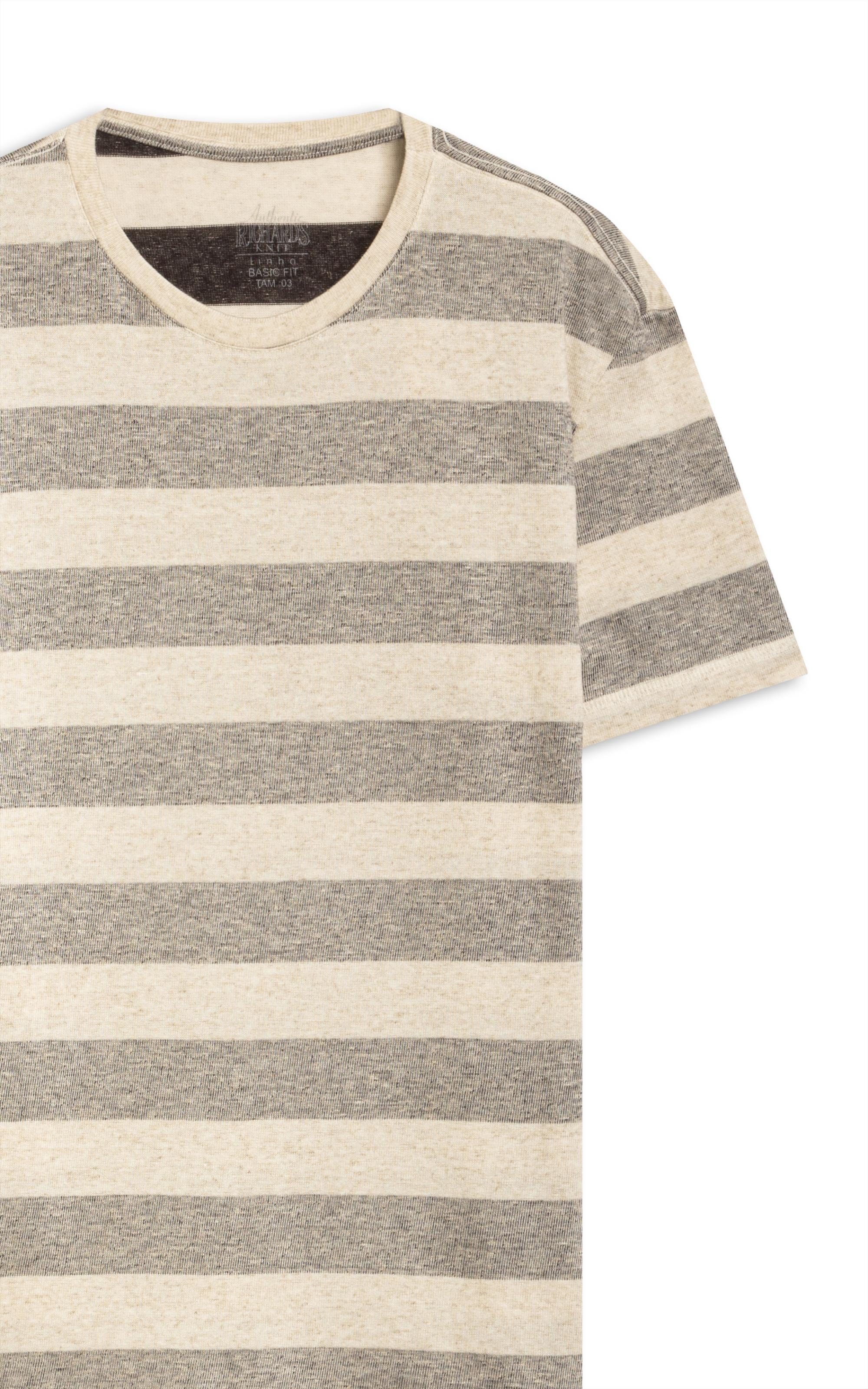 T-Shirt Malhão Listrado Lb Preto