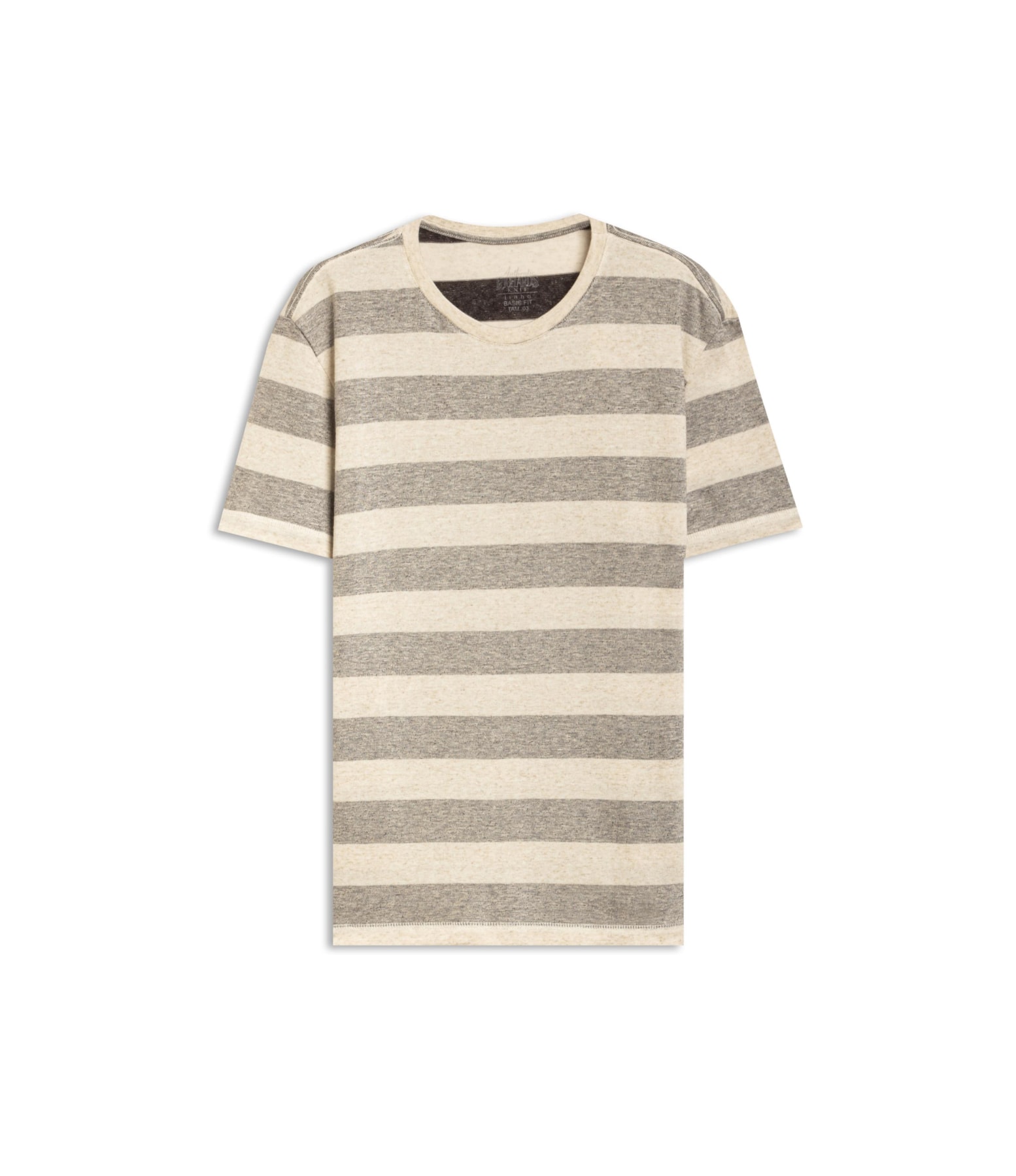 T-Shirt Malhão Listrado Lb Preto