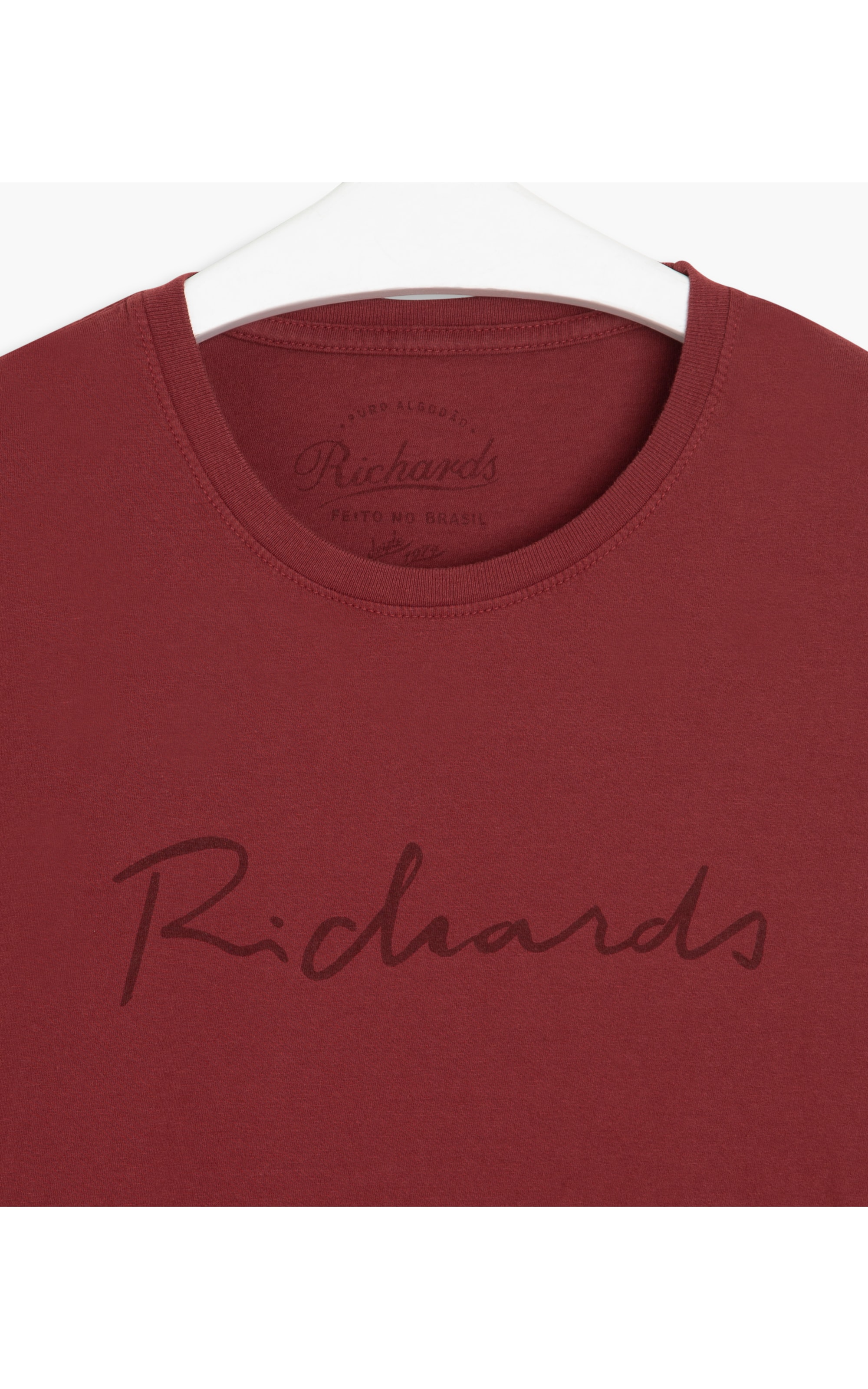 T-Shirt Manuscrito Richards Ml Bordeaux