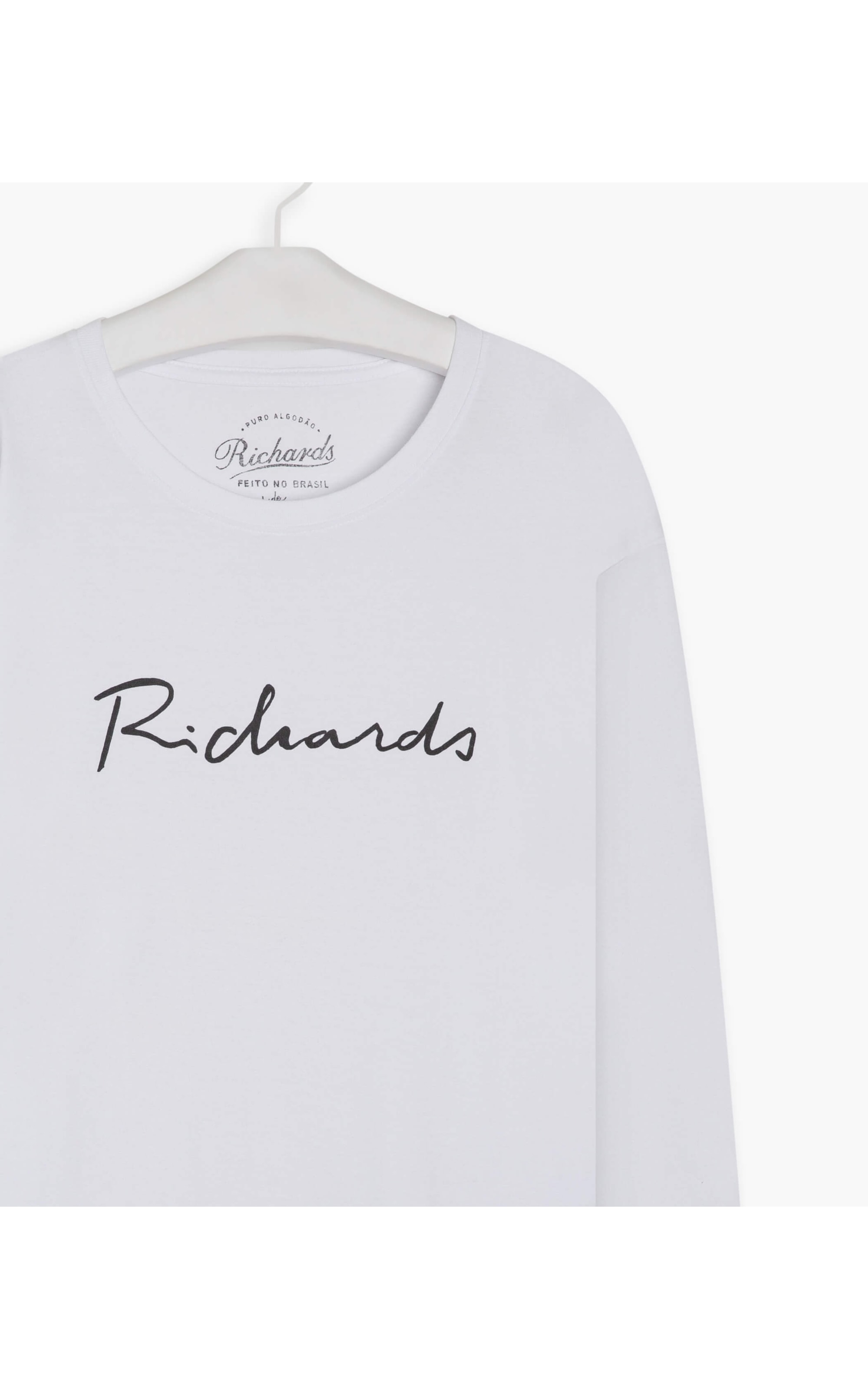 T-Shirt Manuscrito Richards Ml Branco