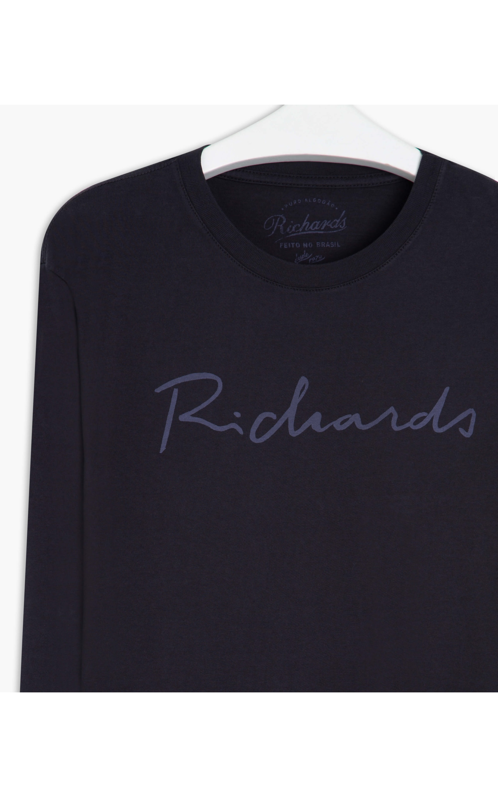 T-Shirt Manuscrito Richards Ml Dark Navy