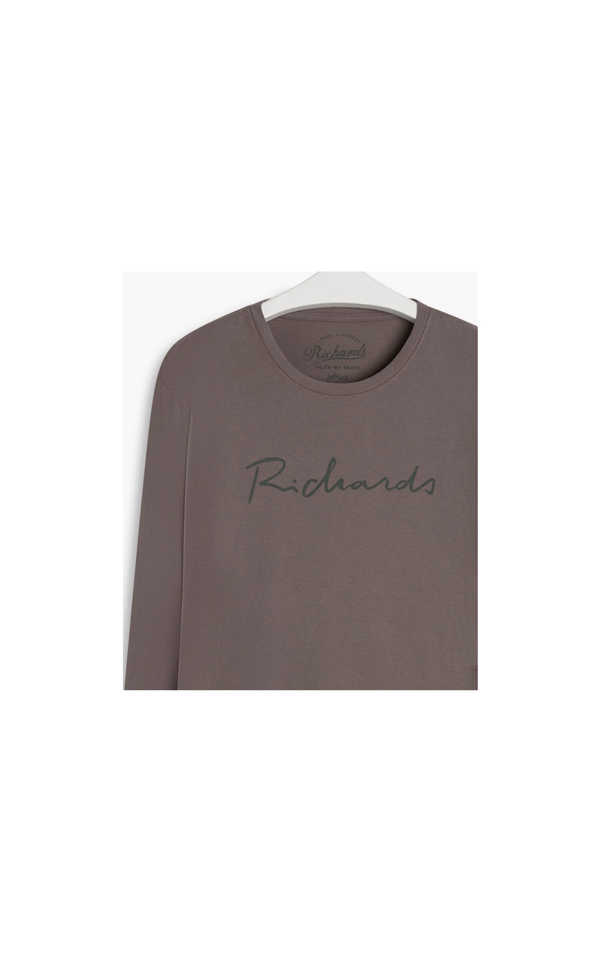 T-Shirt Manuscrito Richards Ml Tabaco