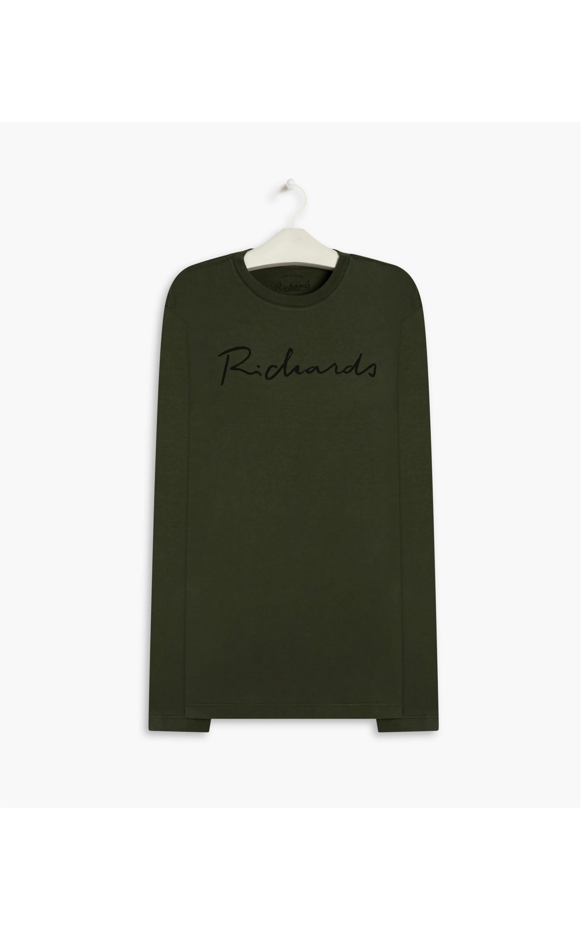 T-Shirt Manuscrito Richards Ml Verde Army