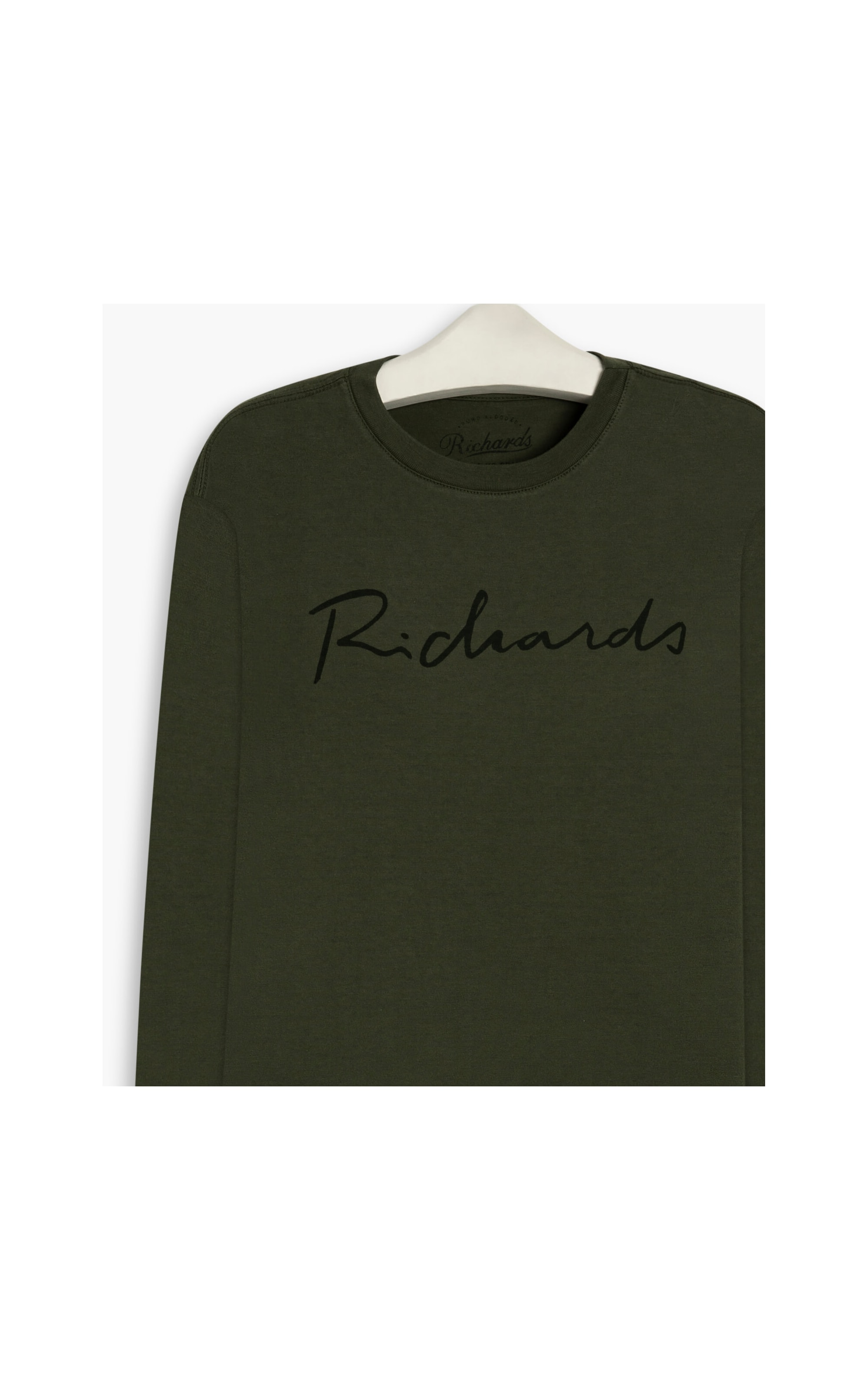 T-Shirt Manuscrito Richards Ml Verde Army
